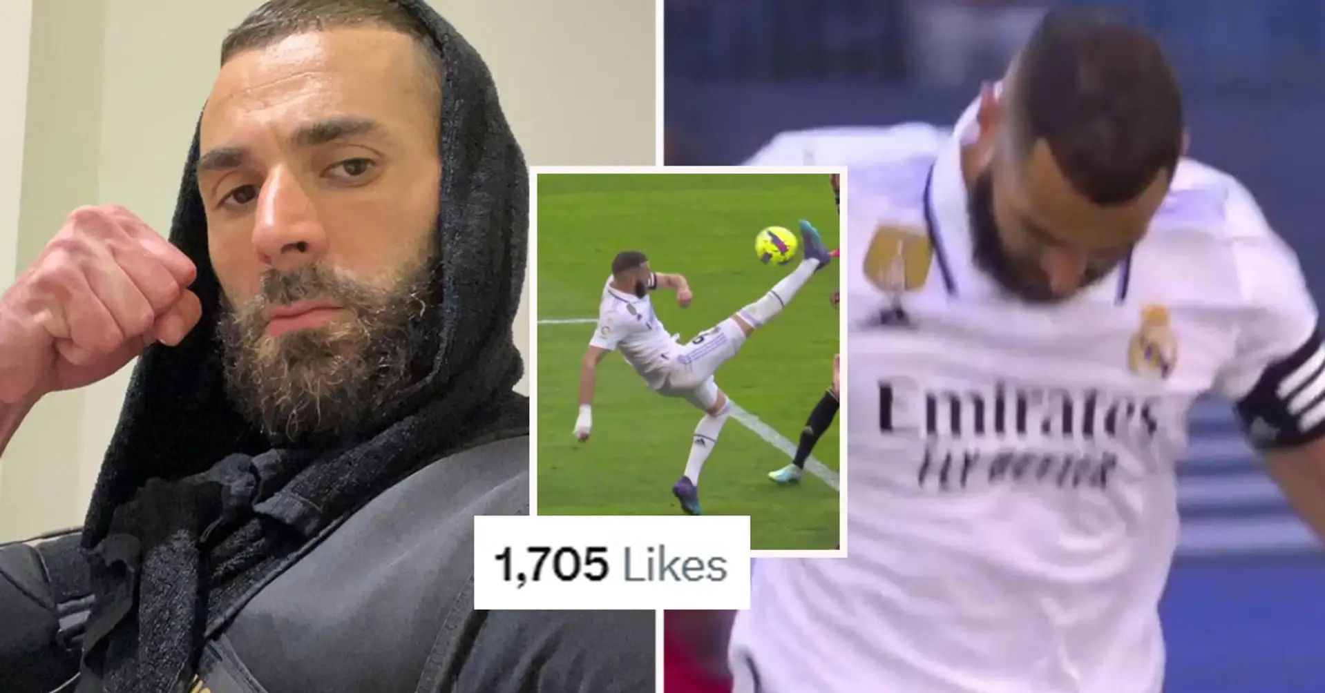 Der Tweet eines Fans über Karim Benzema ist viral gegangen. Er schrieb: "Ramadan zwingt Benzema mit 35 Jahren zu Toren per Fallrückzieher"