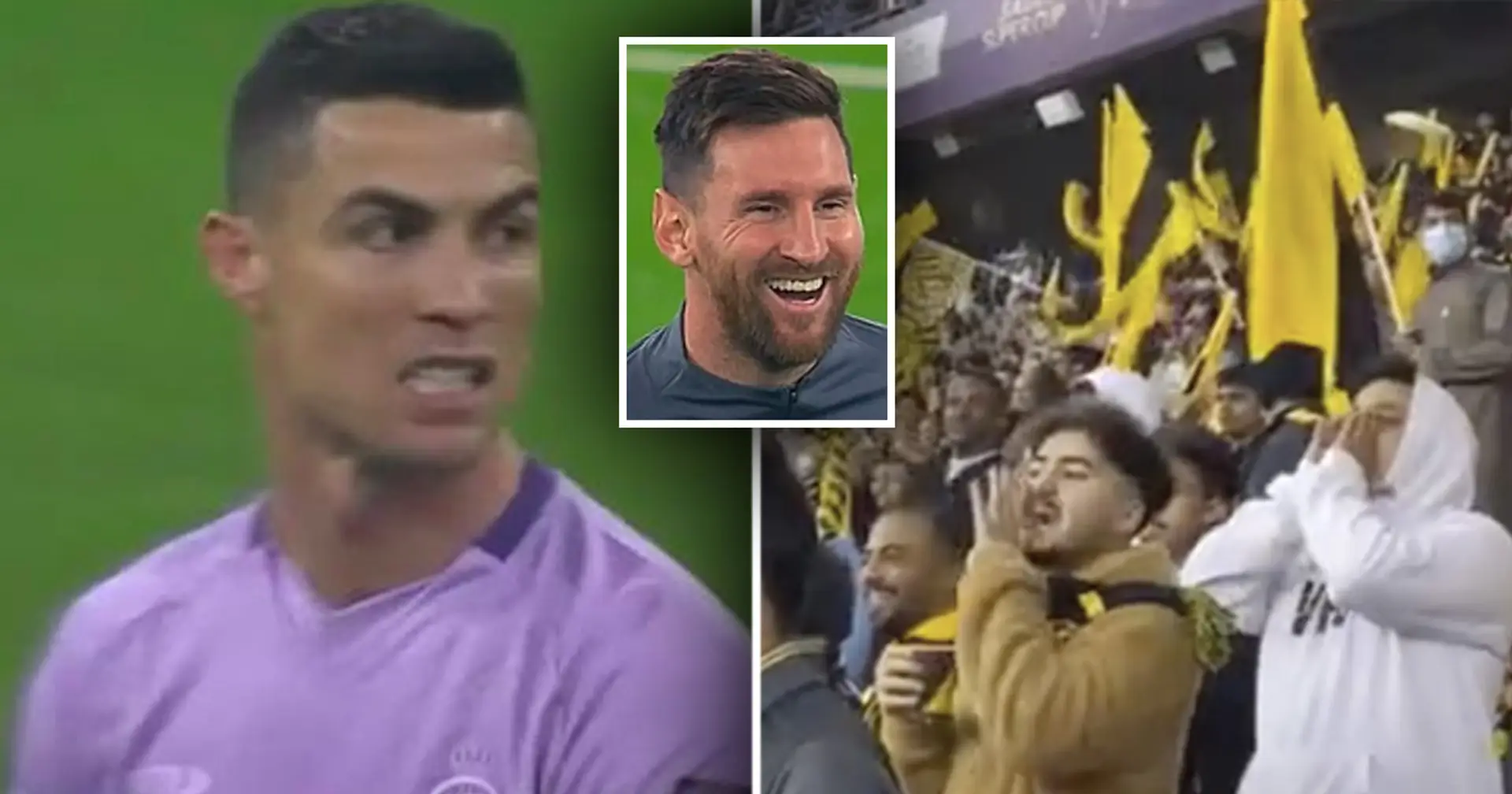 Les fans d'Al-Ittihad scandent "Messi, Messi!" alors que Ronaldo fait face à un échec de taille en Super Coupe d'Arabie saoudite