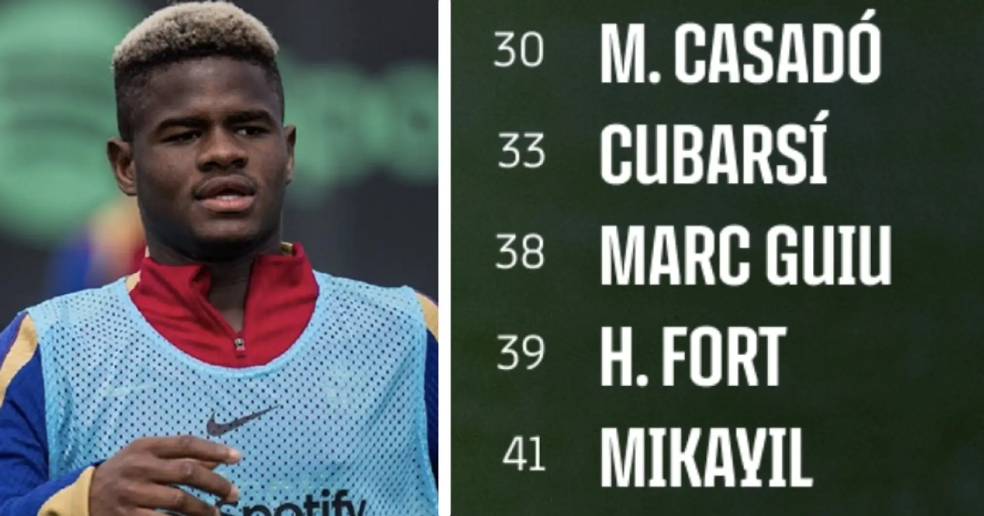 5 key players out: Barca name 23-man squad for Cadiz clash