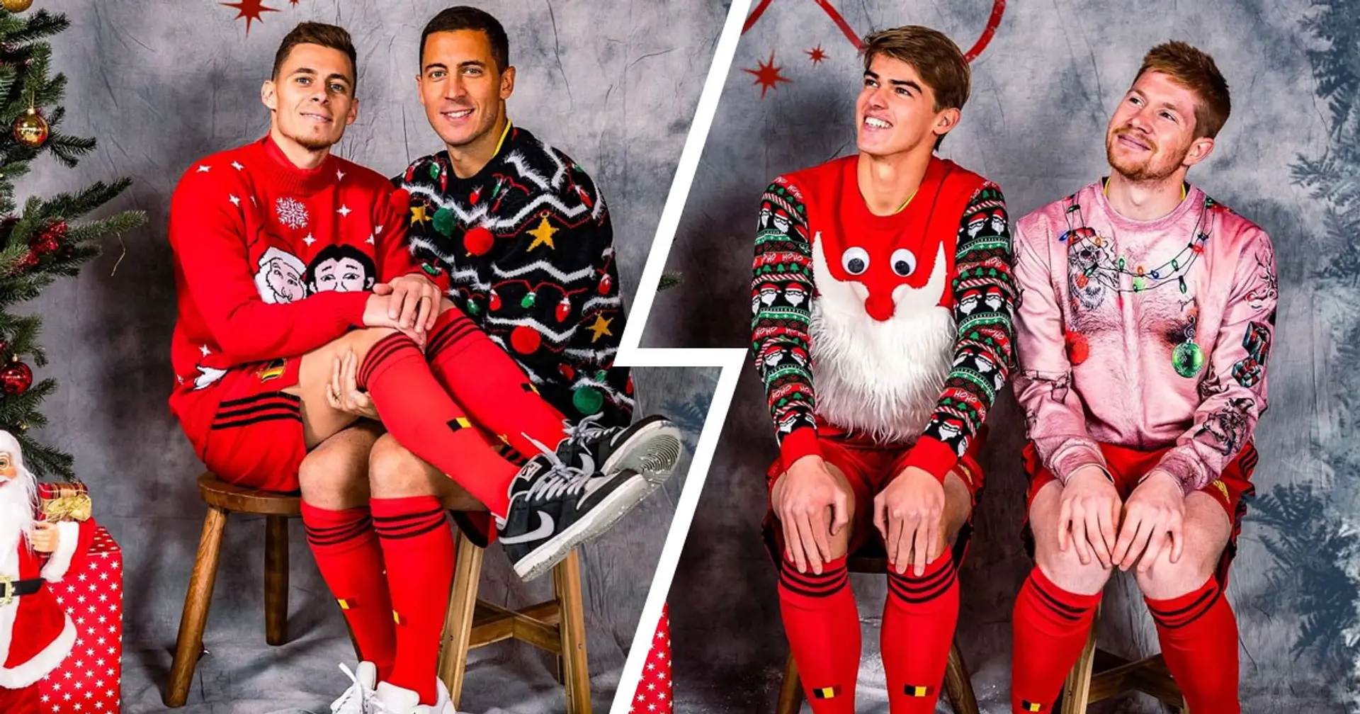 Hazard, De Bruyne und mehr: Belgische Nationalmannschaft mit lustigen Weihnachtskarten