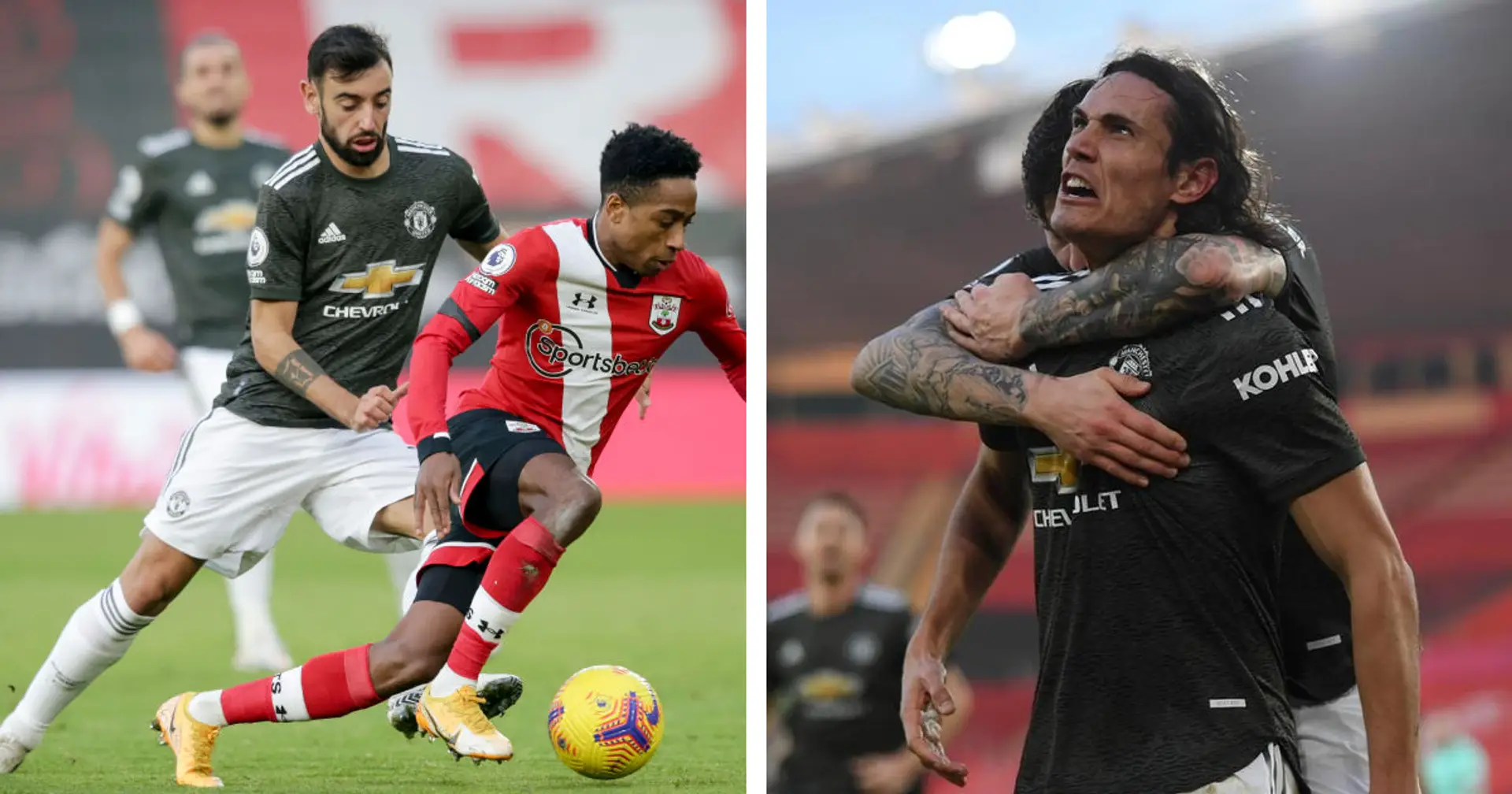 Bruno Fernandes and Edinson Cavani included on BBC's Team of The Week