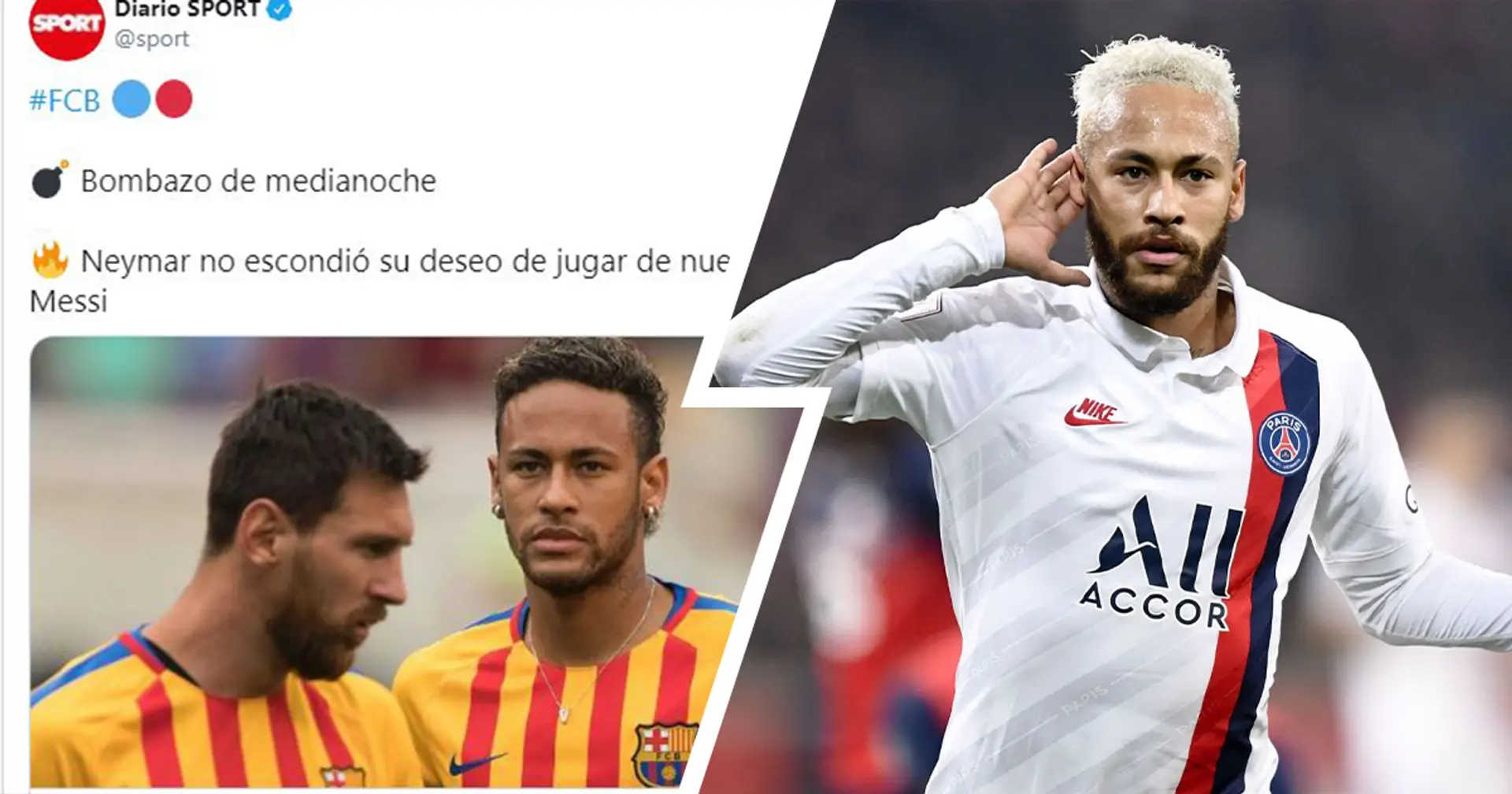 La presse espagnole s'emballe après la déclaration de Neymar sur Messi 