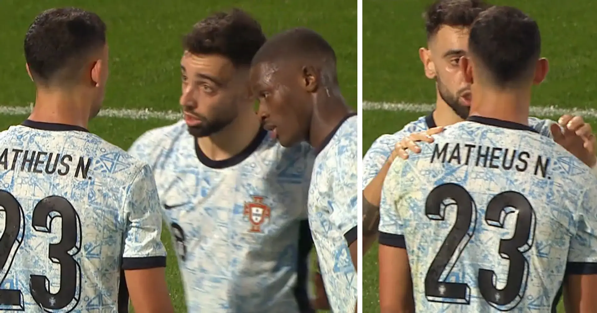 Bruno Fernandes does the most 'Bruno' thing right after he scores for Portugal 