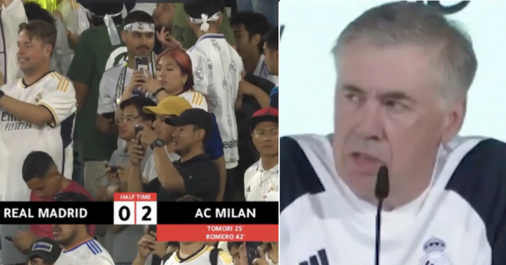 Ancelotti explica por qué el Real Madrid tuvo problemas en la primera parte vs AC Milan