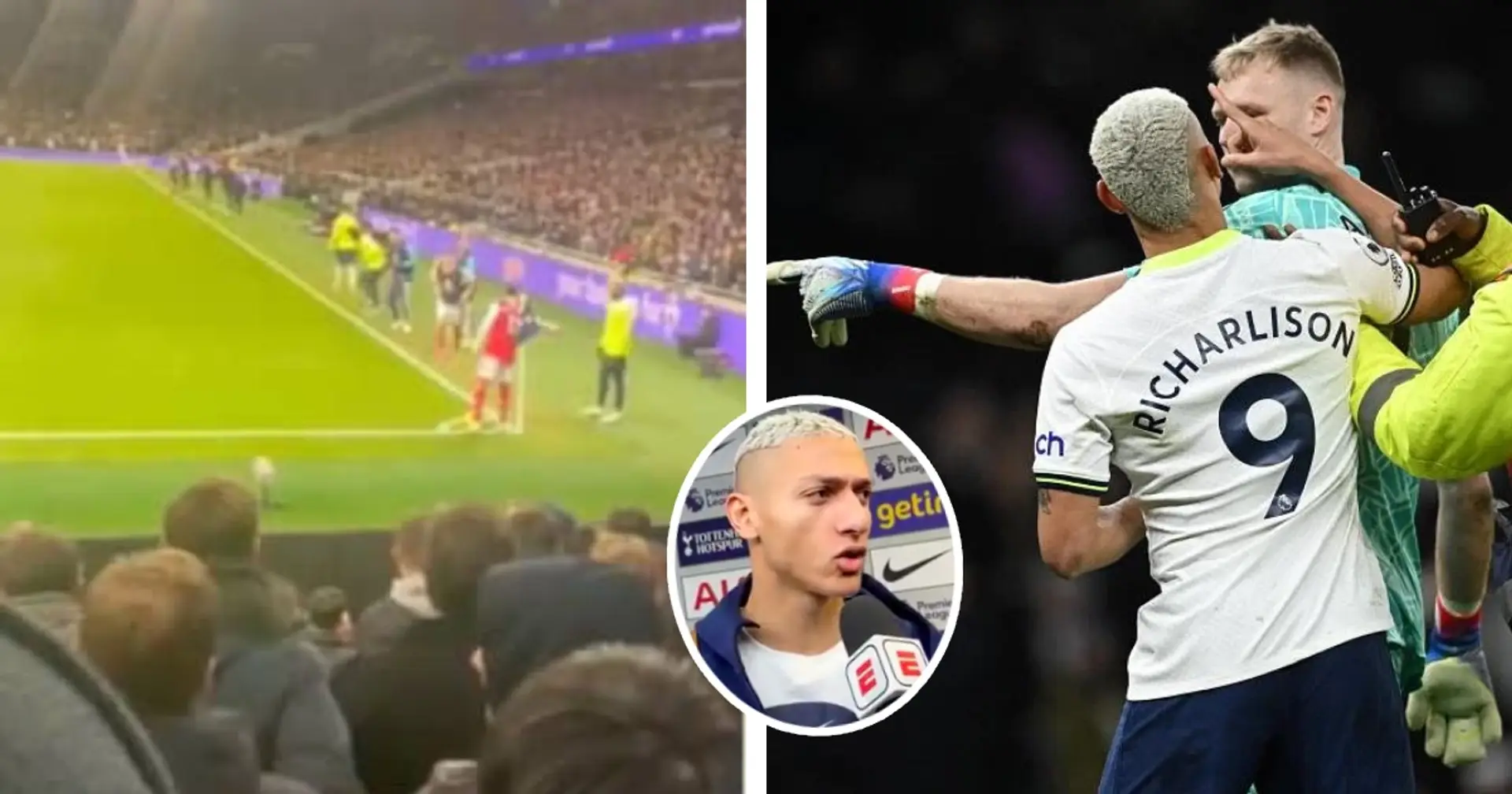 Richarlison: I didn't shake Martinelli's hand, Ramsdale disrespected our fans