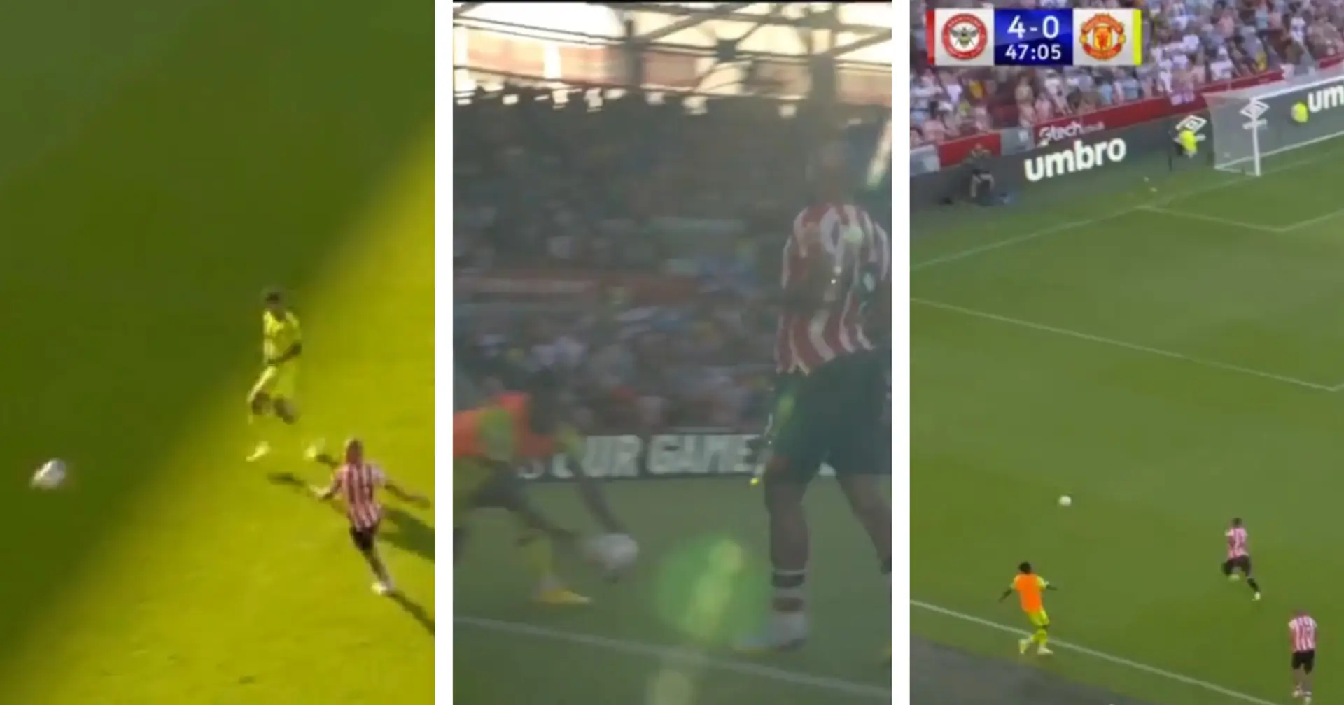 'Great assist from Elanga to keep the Brentford counter-attack going': bizarre footage of young Man United star goes viral