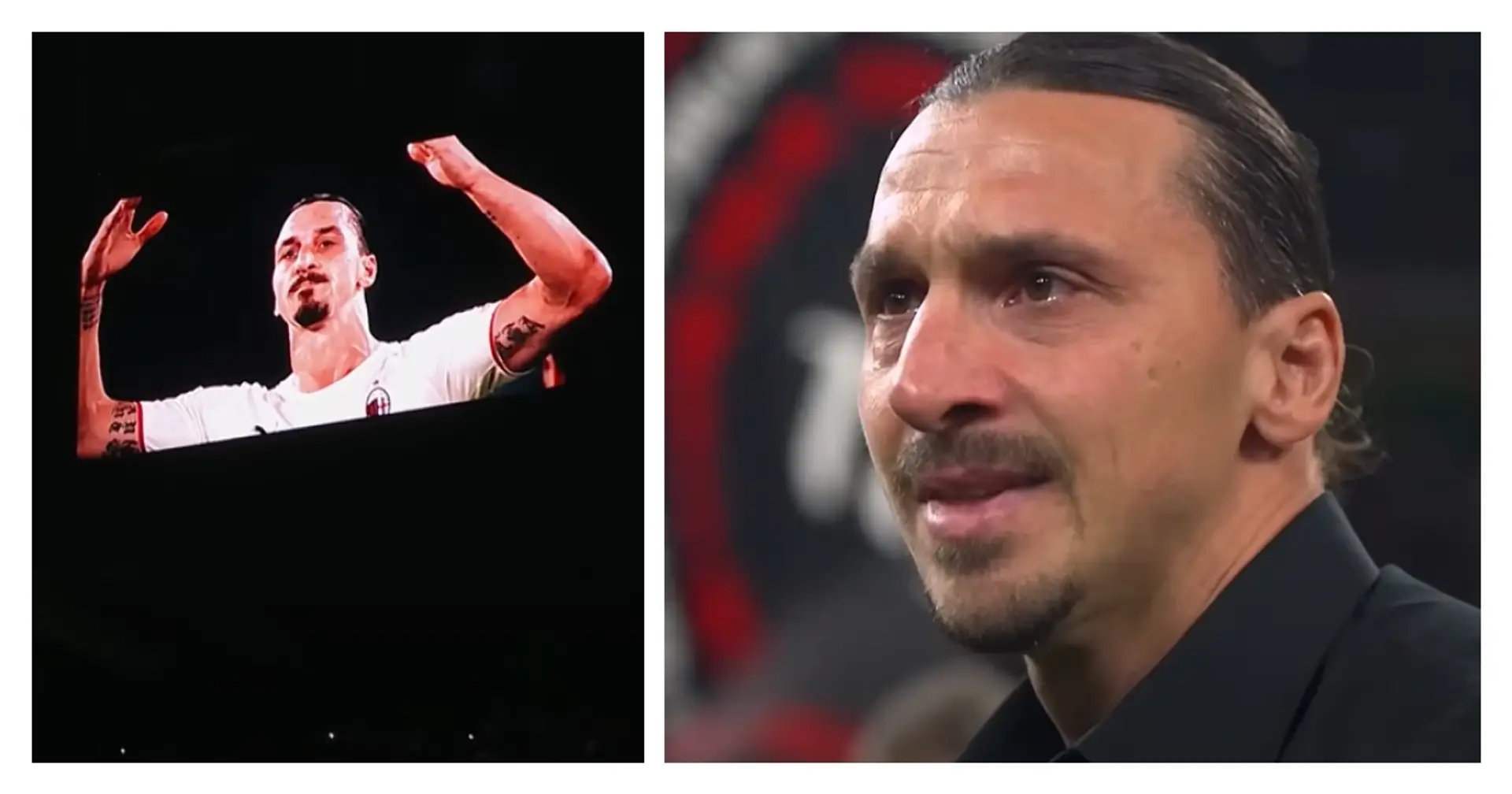 Zlatan Ibrahimovic can't hold back tears as he says goodbye to AC Milan and professional football