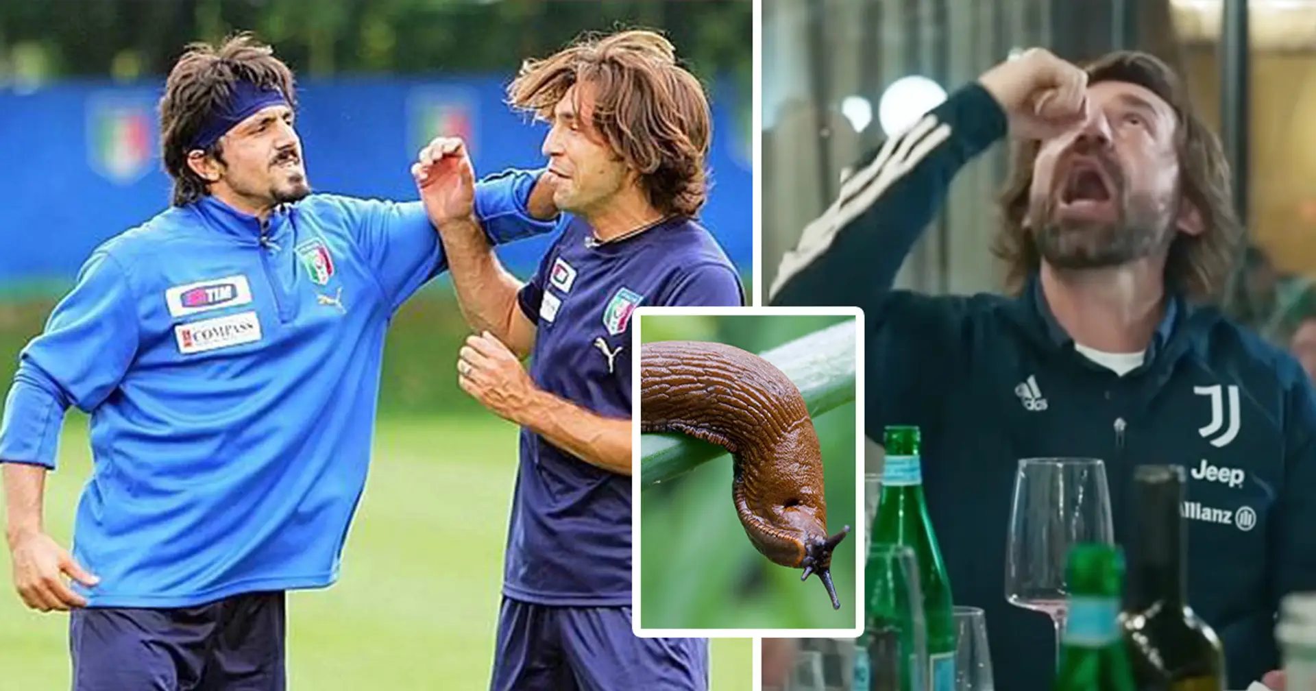 'We didn't pay him anyway': Pirlo reveals how Gattuso once ate a slug for a €10,000 bet