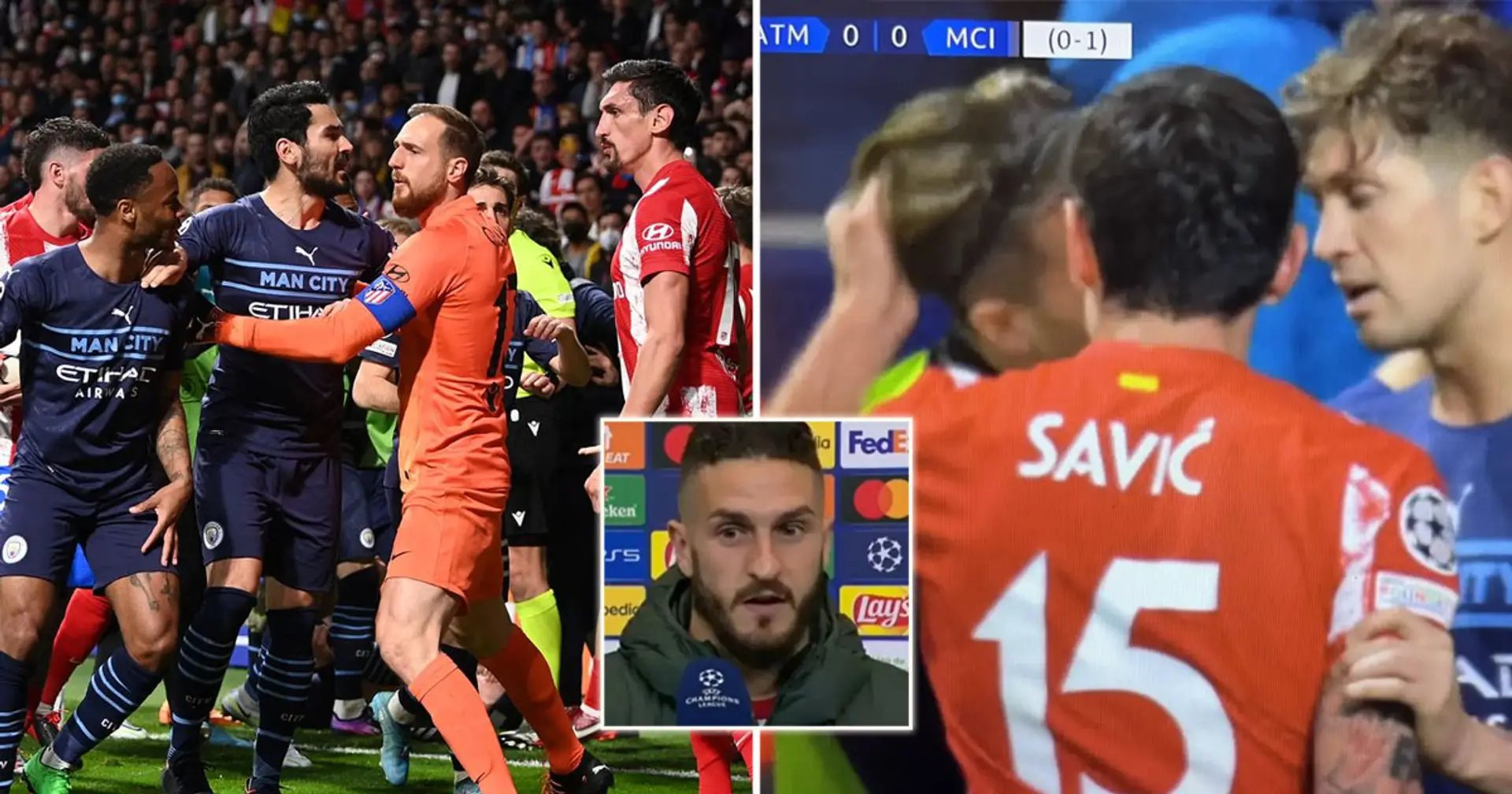 'They pushed us to madness with time-wasting': Koke defends Atletico Madrid’s violent end to Man City clash