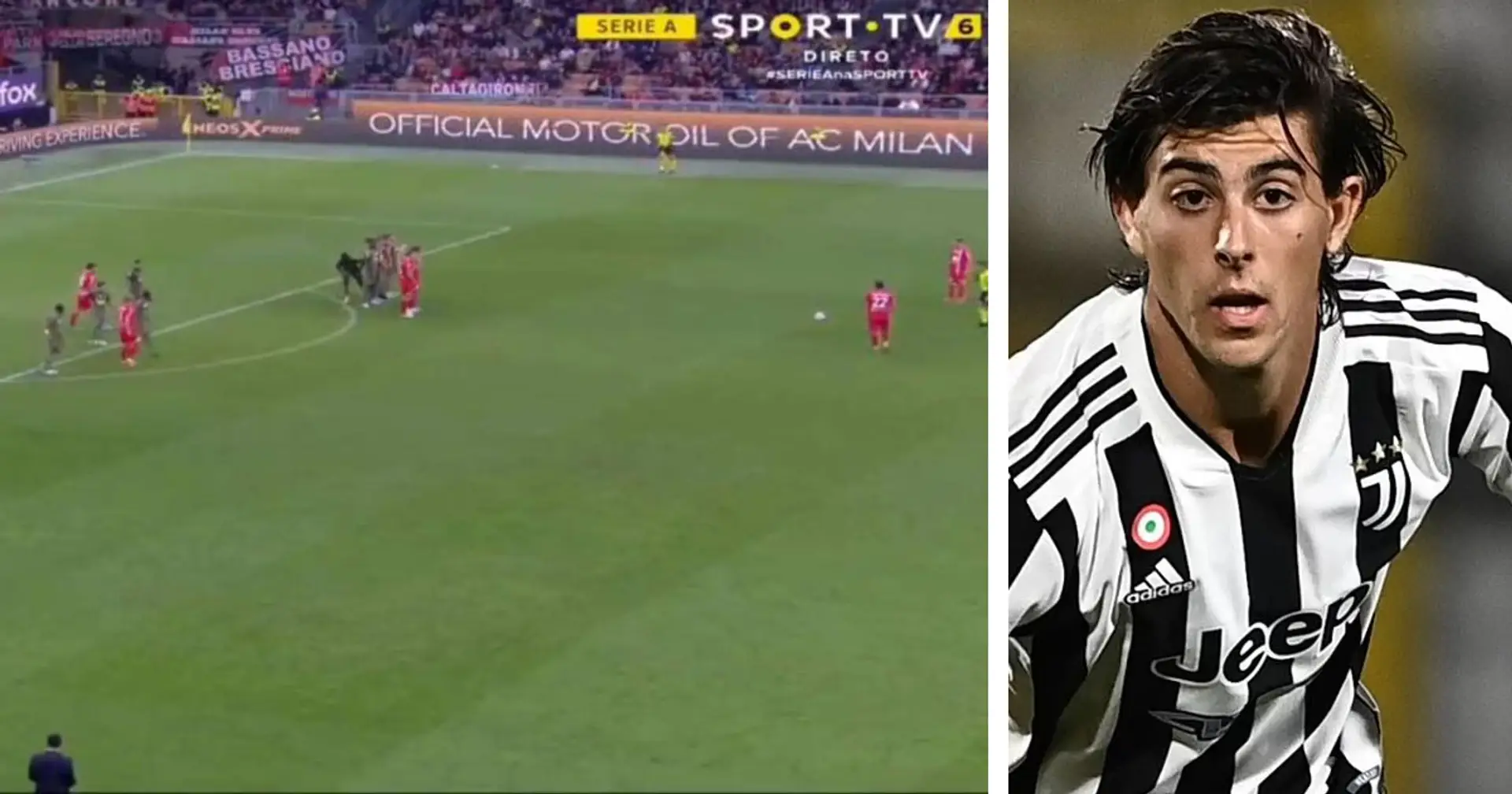 La punizione alla Del Piero del giovane bianconero Ranocchia contro il Milan fa brillare gli occhi ai tifosi