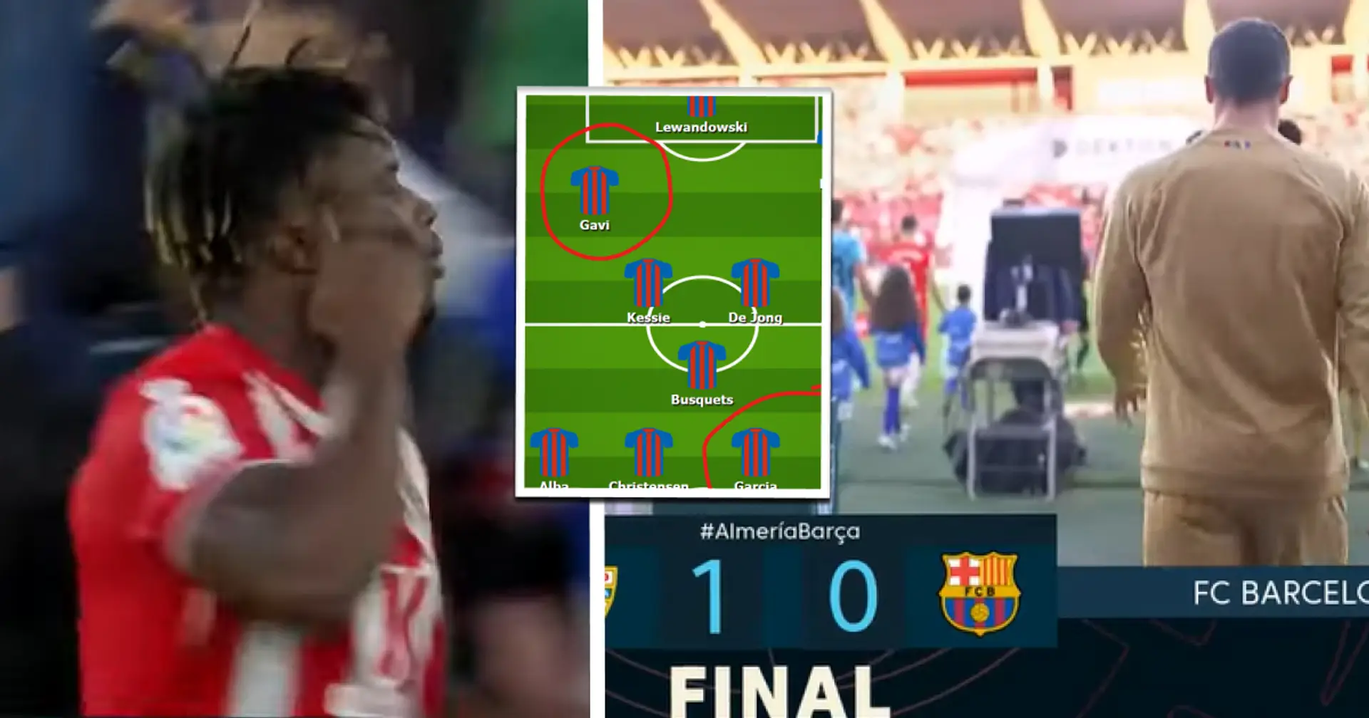 La plus grande faiblesse de Barcelone dans la défaite d'Almeria montrée dans l'alignement