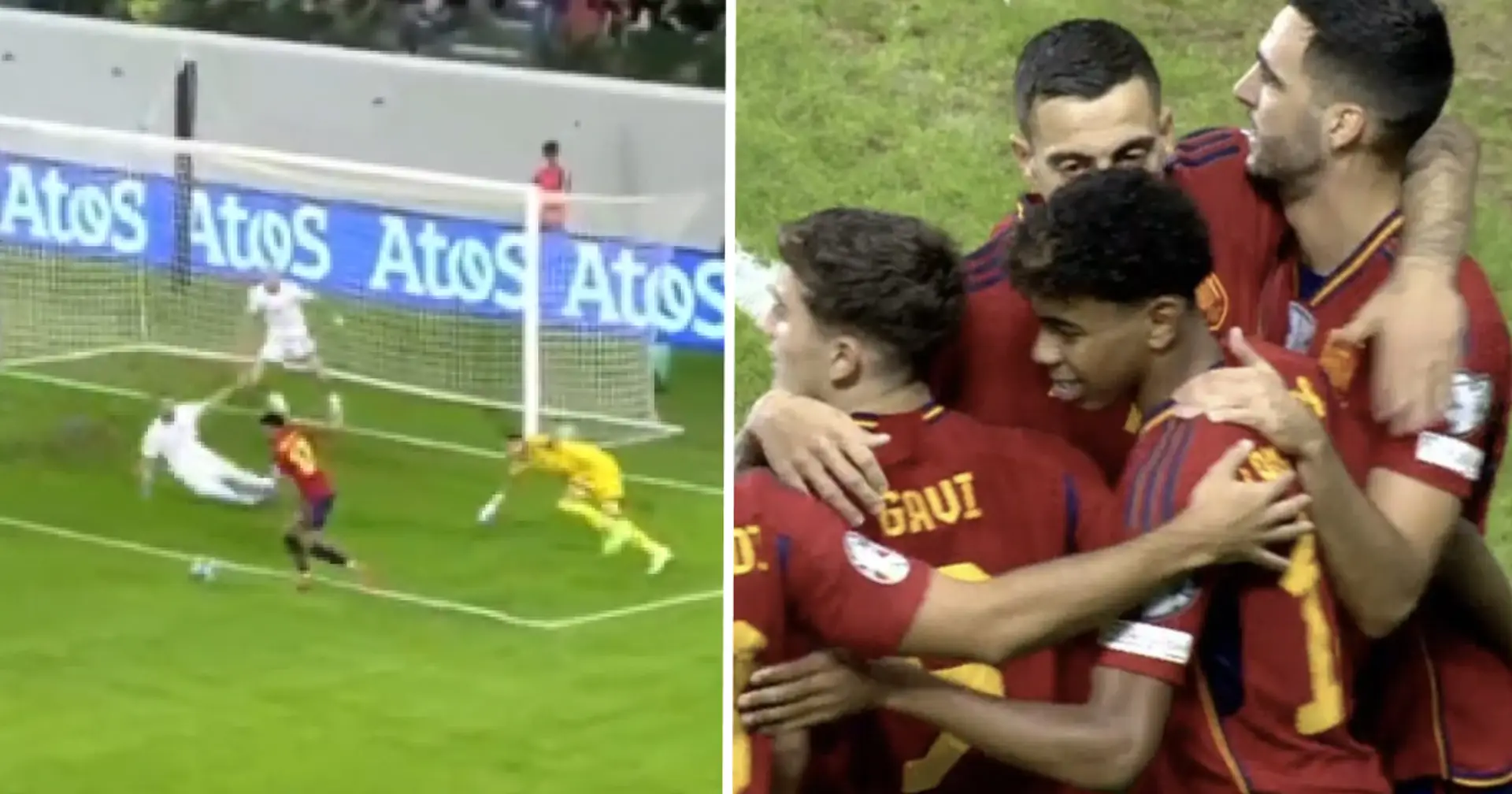 Spotted: Lamine Yamal scores cheeky goal for Spain to equal Busquets 
