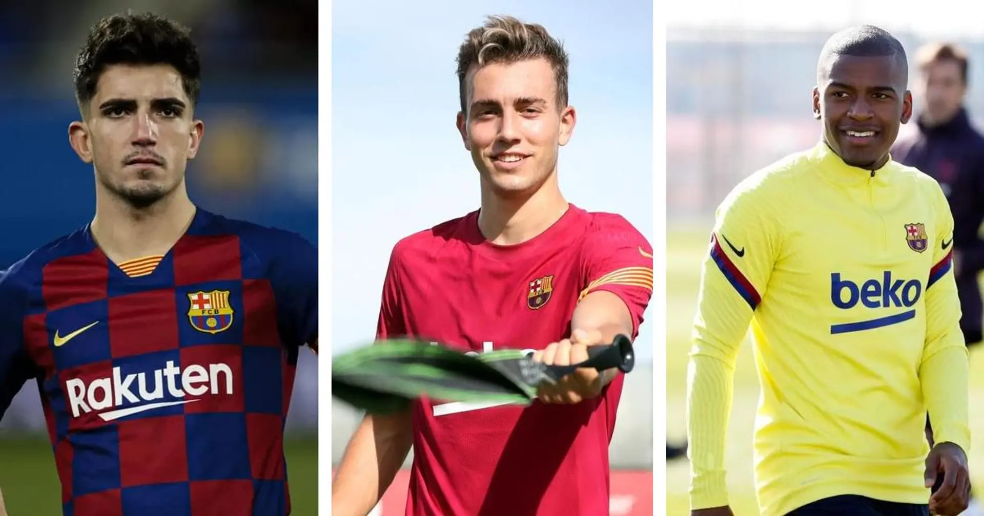 Monchu, Akieme et Oriol Busquets ne font plus partie de l'équipe première du Barça; selon les rumeurs, ils devraient être les premiers à partir