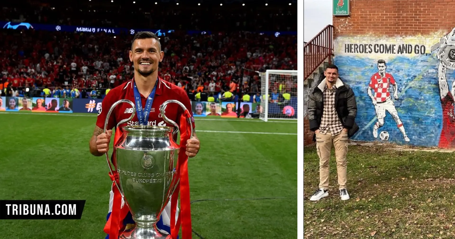Lovren gets wall graffiti tribute back in Croatia - with Liverpool Champions League celebrations in the centre