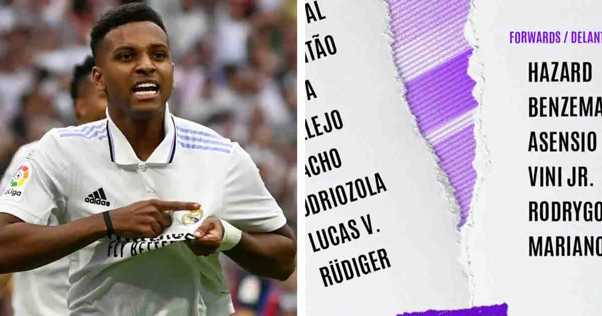 Rodrygo in as Real Madrid announce 23-man squad for Villarreal clash