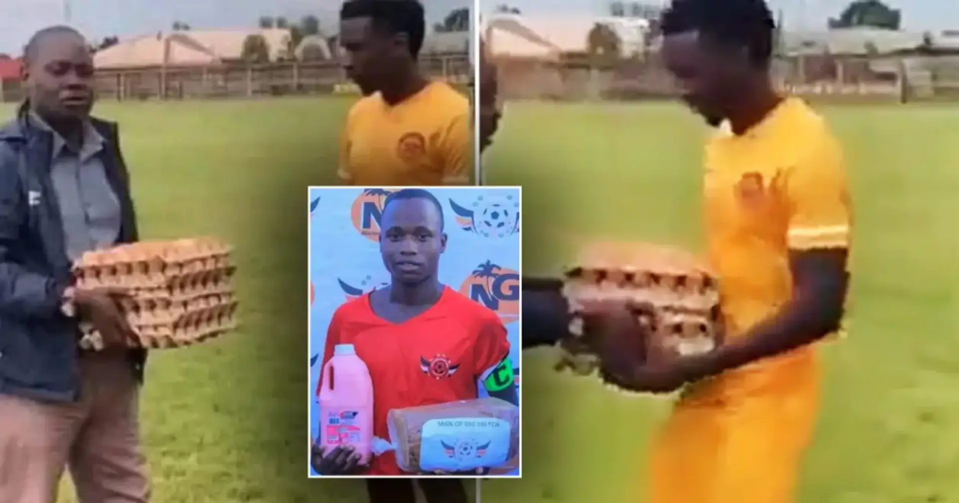 It can happen only in Africa: Player of the Match rewarded with eggs and it's not the only case of strange prizes 