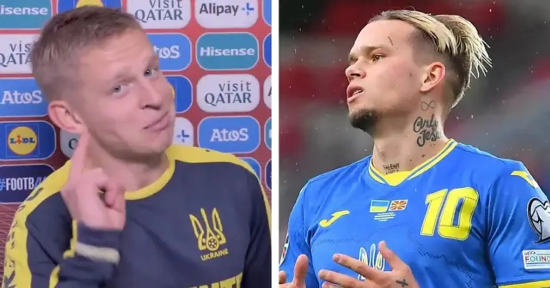 Zinchenko warns Mudryk against scoring vs Arsenal: 'If you do that on Saturday, I’ll rip your balls off'