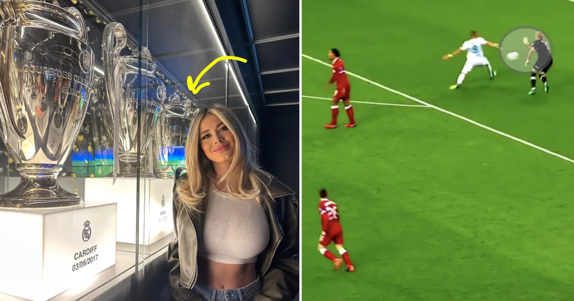 Spotted: Karius' girlfriend poses with Real Madrid's Champions League trophies — he 'handed' them one in 2018