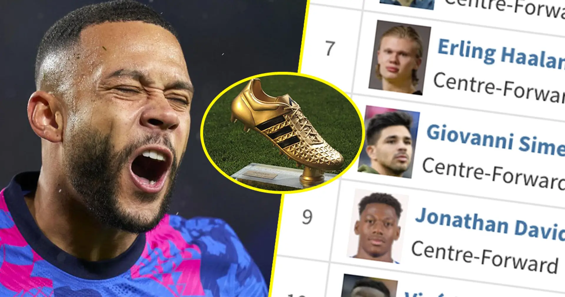 Memphis out of top 20: European Golden Boot rankings as things stand