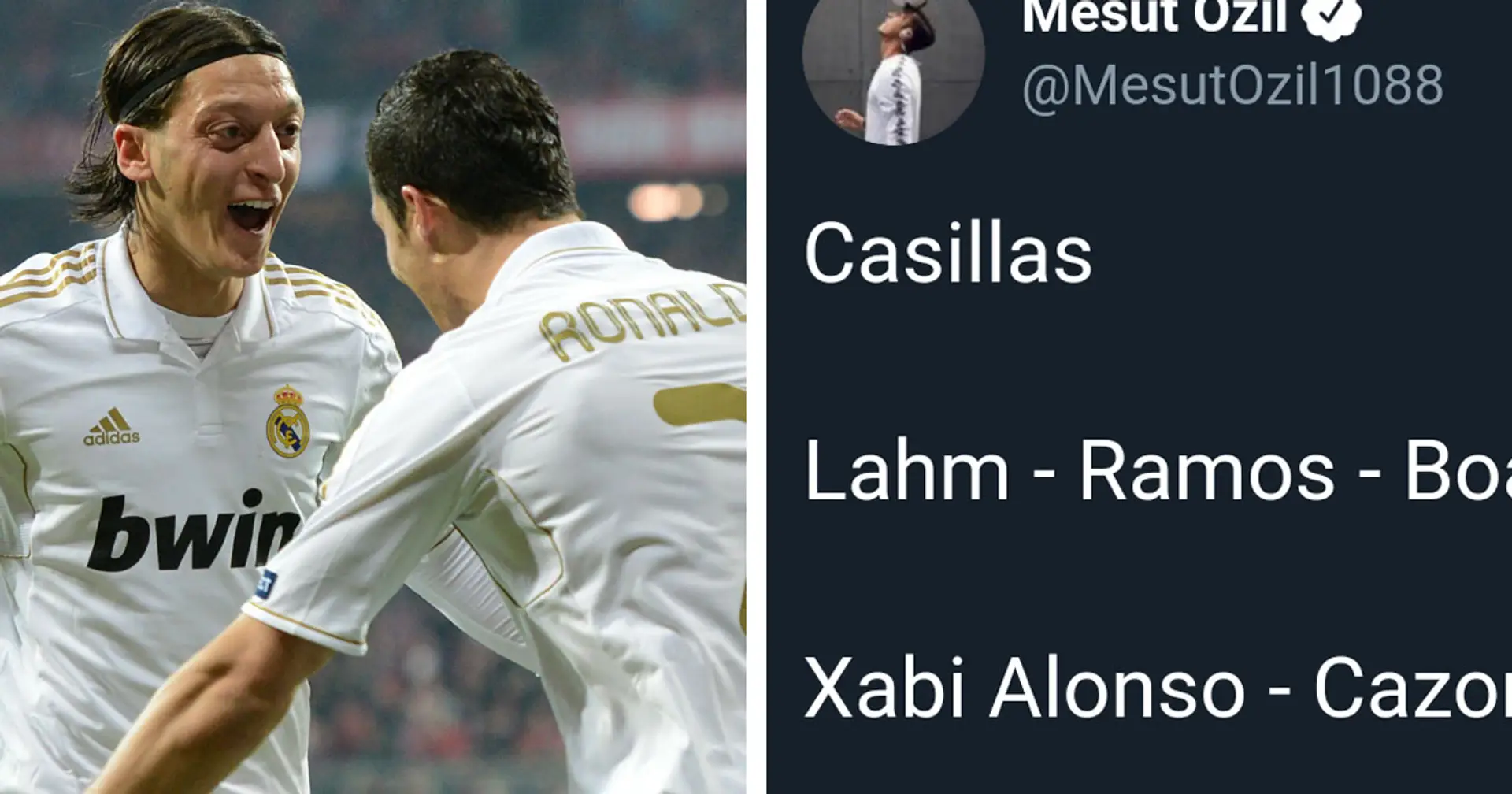 Mesut Ozil names 8 former Madrid teammates in all-time dream XI