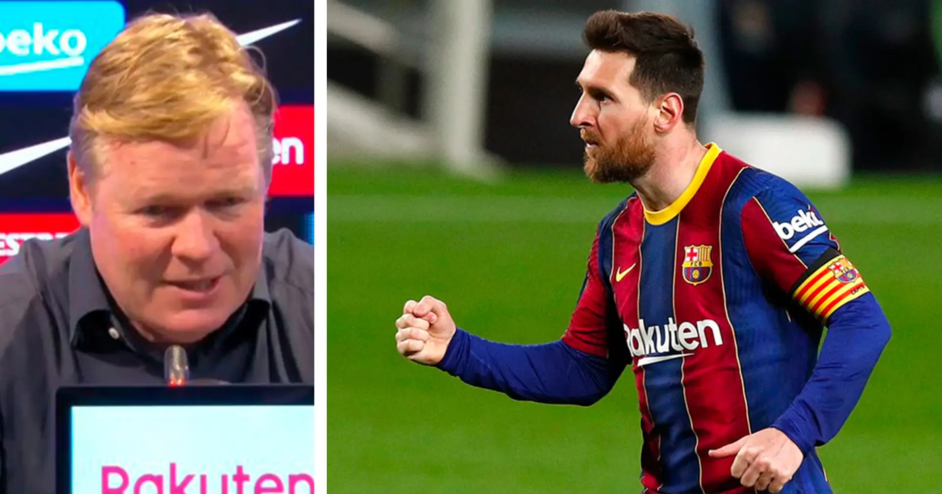 Koeman: 'Messi has once again proved he's the best'