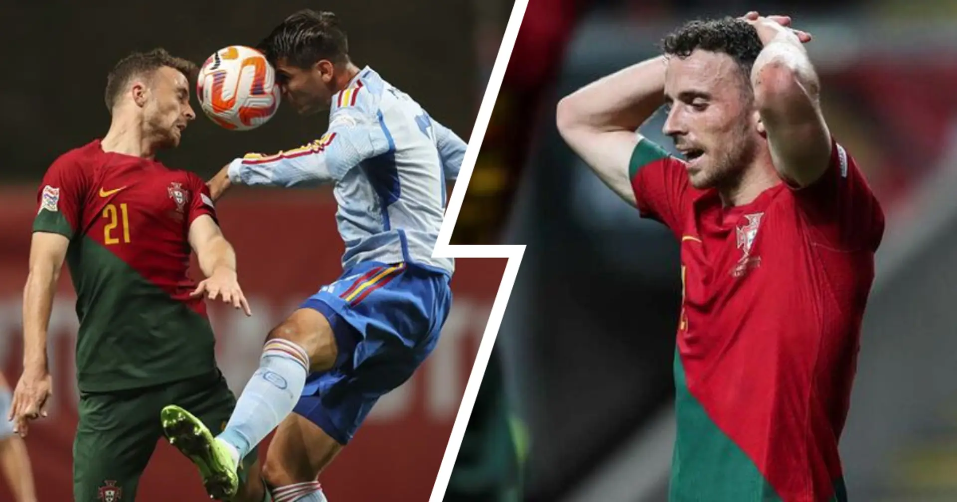 'It's only my second game as a starter this season': Diogo Jota explains worrying Portugal substitution 