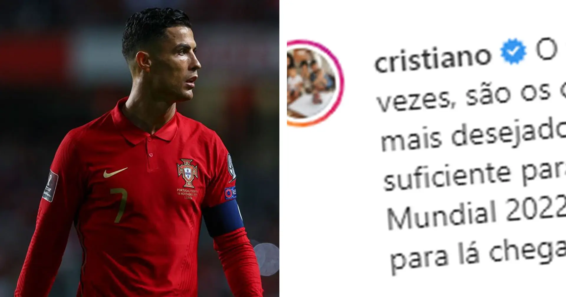 'Yesterday's result was tough': Ronaldo breaks silence as Portugal miss automatic World Cup qualification