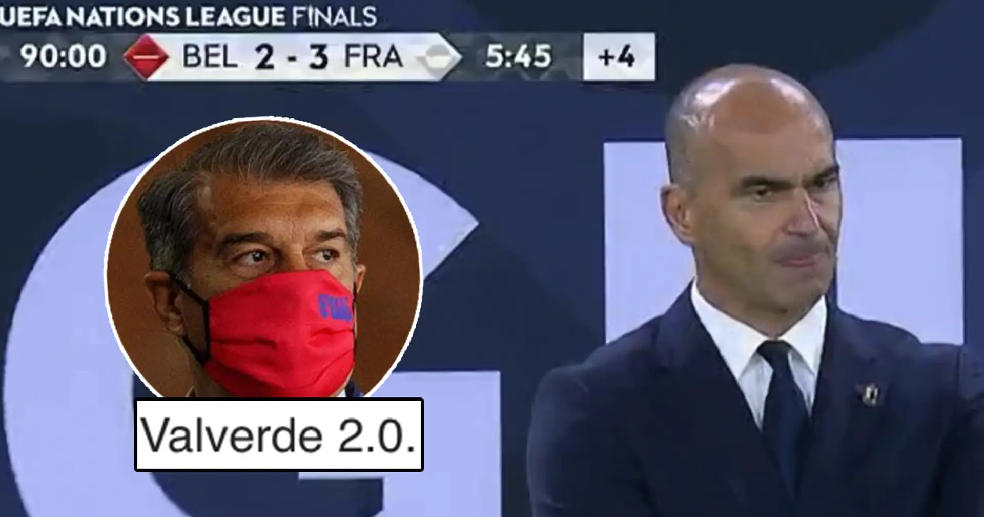 "Il ne devrait même pas rêver du Barca": Les Cules réagissent alors que Roberto Martinez mène 2-0 pour perdre 3-2 contre la France
