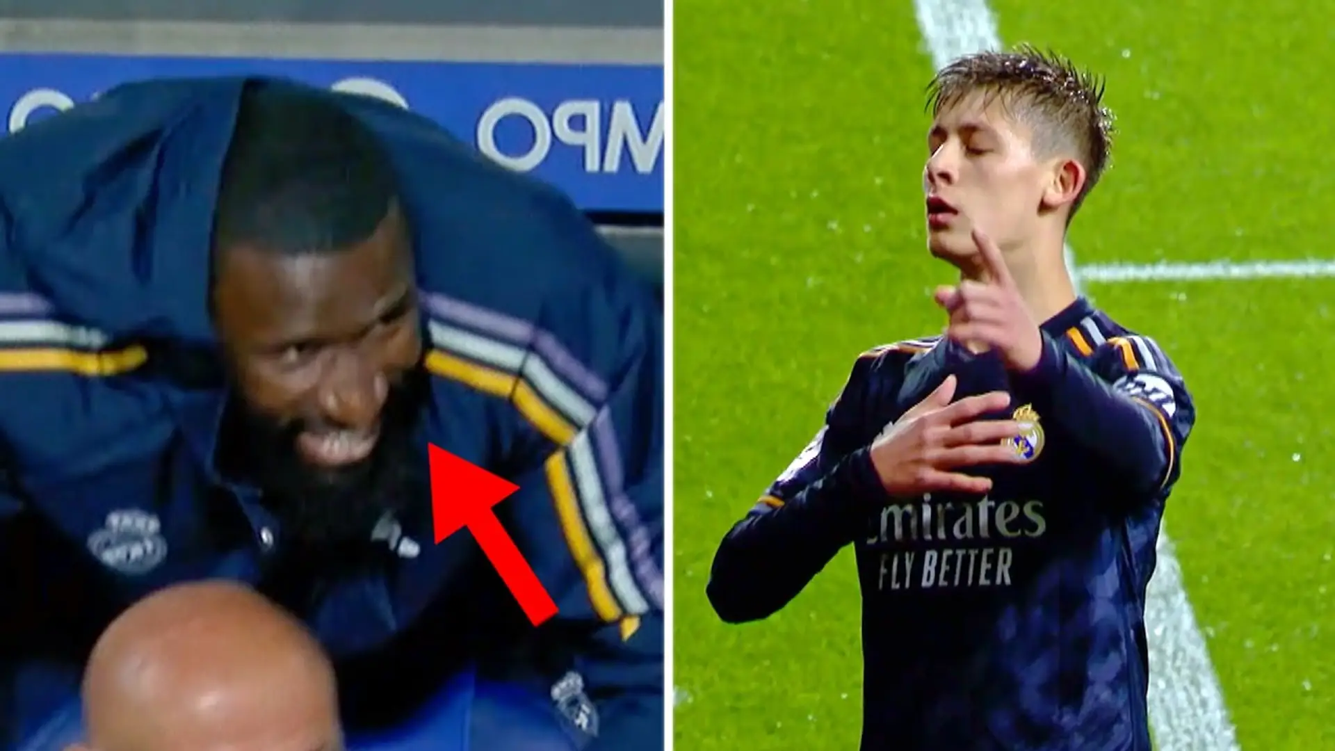 😅 Spotted: Rudiger's celebrates Arda Guler's goal differently from everyone else (VIDEO)