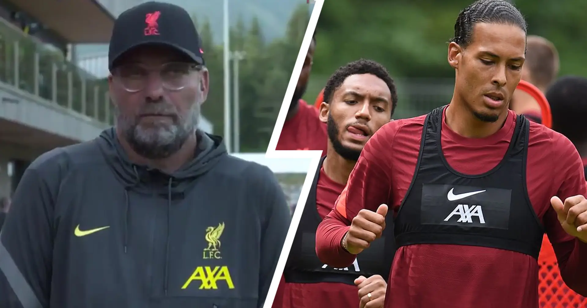 Jurgen Klopp reveals whether he expects Van Dijk and Gomez to return to pitch in next friendly
