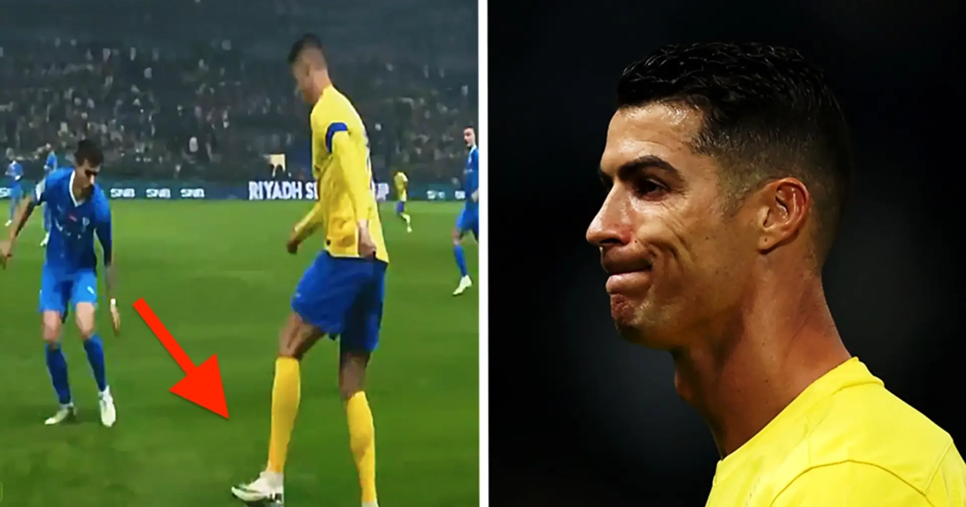 Ronaldo's unsuccessful dribble attempt against Al Hilal went viral, reaching 5 million views