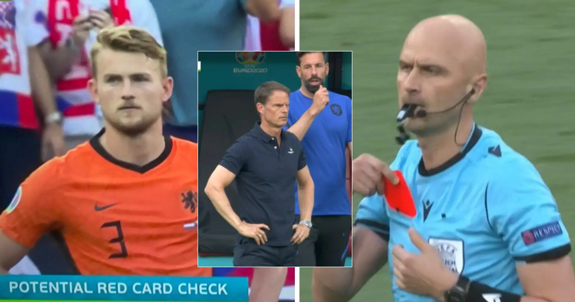 Matthijs De Ligt sent off in cruel manner for playing like a goalkeeper at Euro 2020