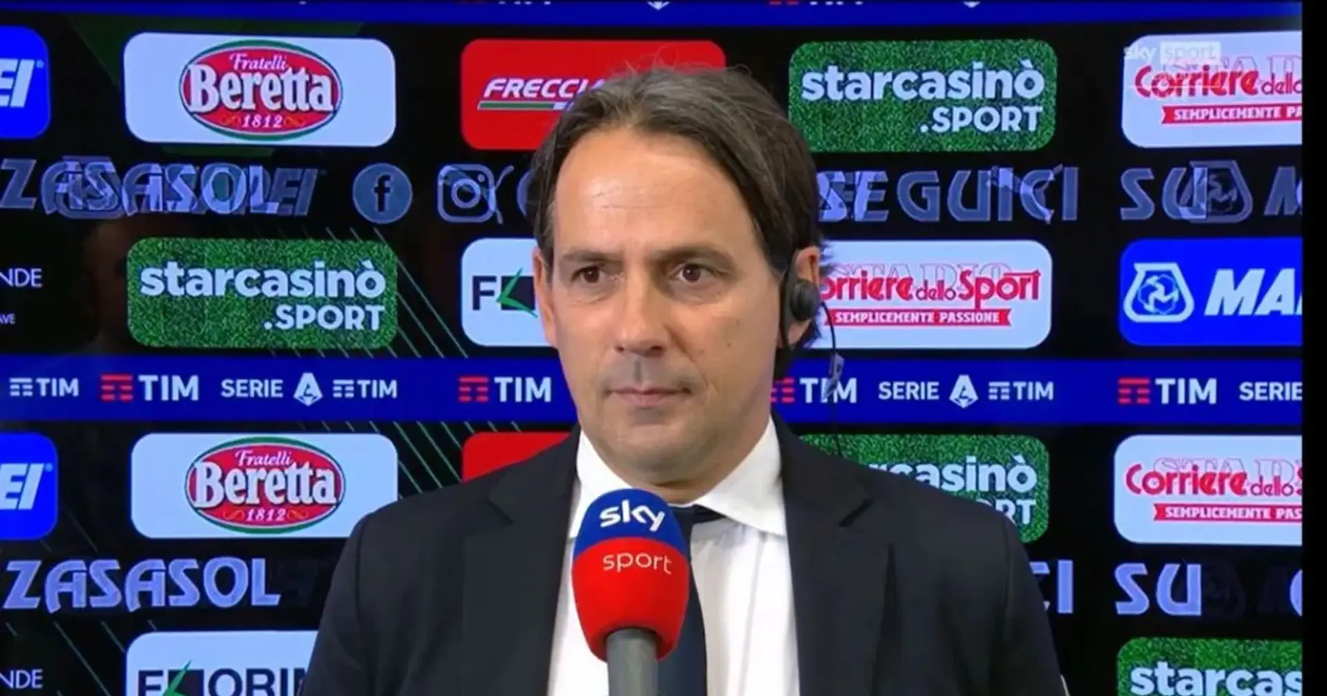 "Non ci piace perdere": Inzaghi bacchetta l'Inter dopo il KO di Sassuolo e fa una richiesta a Marotta