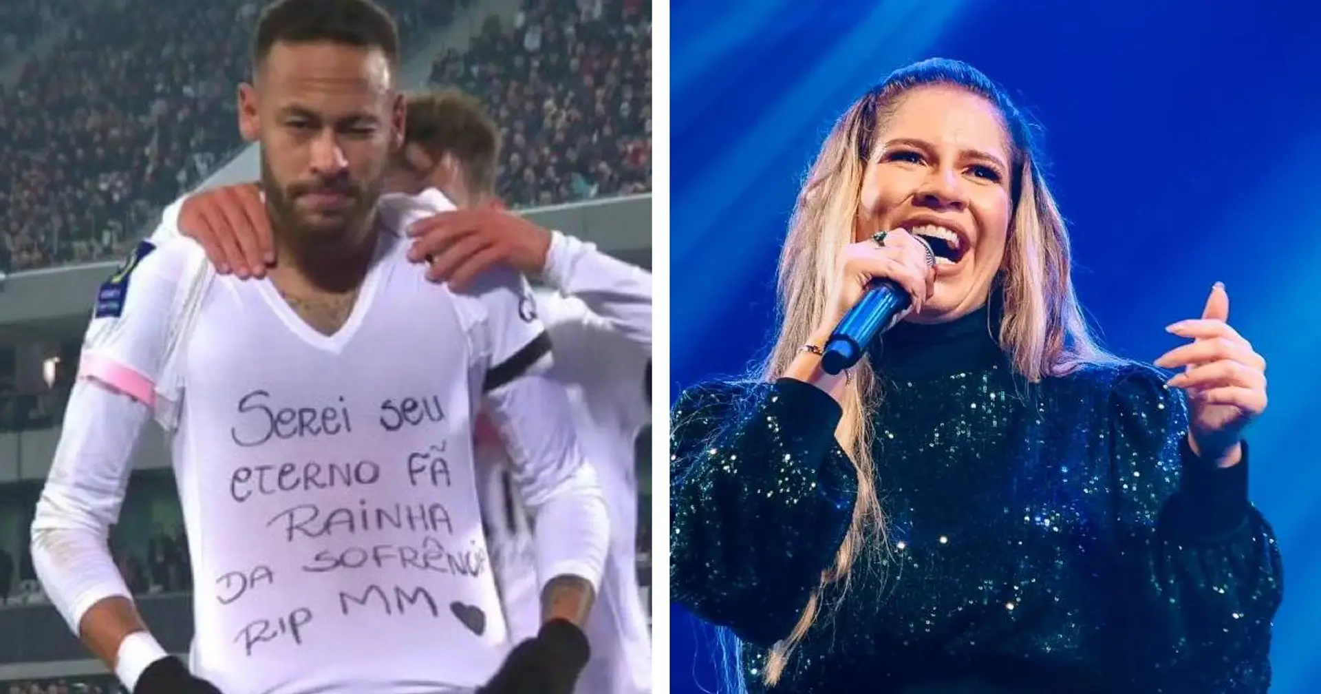 Neymar dédicace son but à son amie chanteuse Marilia Mendoza décédée tragiquement dans un accident d'avion