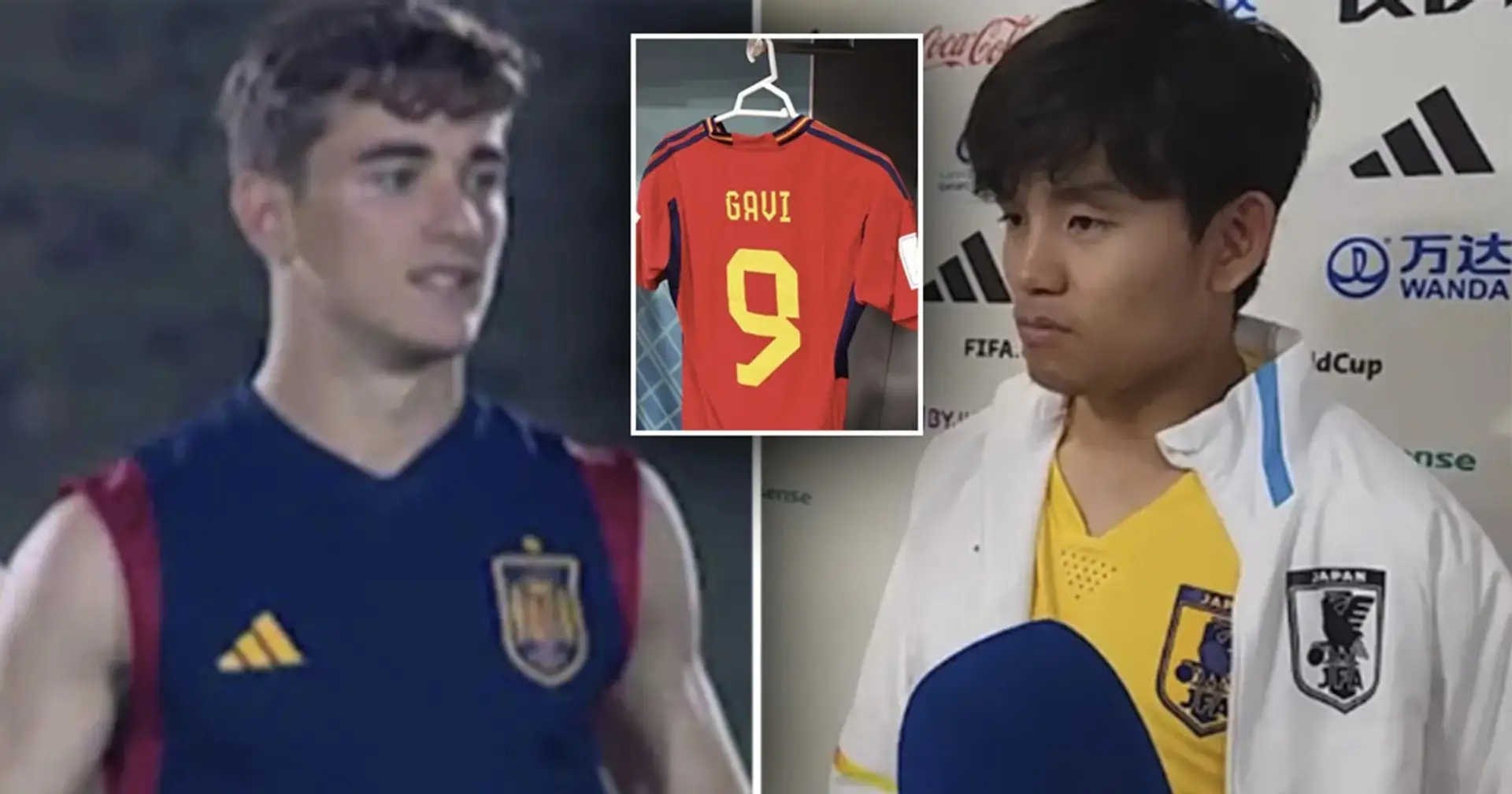 Takefusa Kubo bat Gavi um sein Trikot als Geschenk für eine Barça-Anhängerin