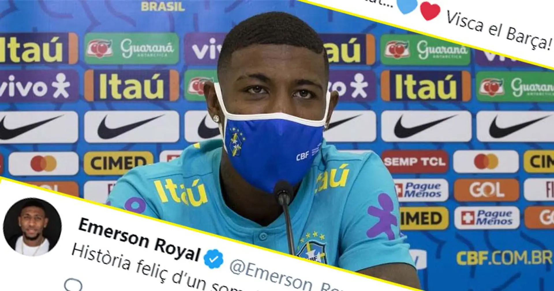 "Heureuse histoire d'un rêve devenu réalité": Emerson réagit à son transfert au Barça