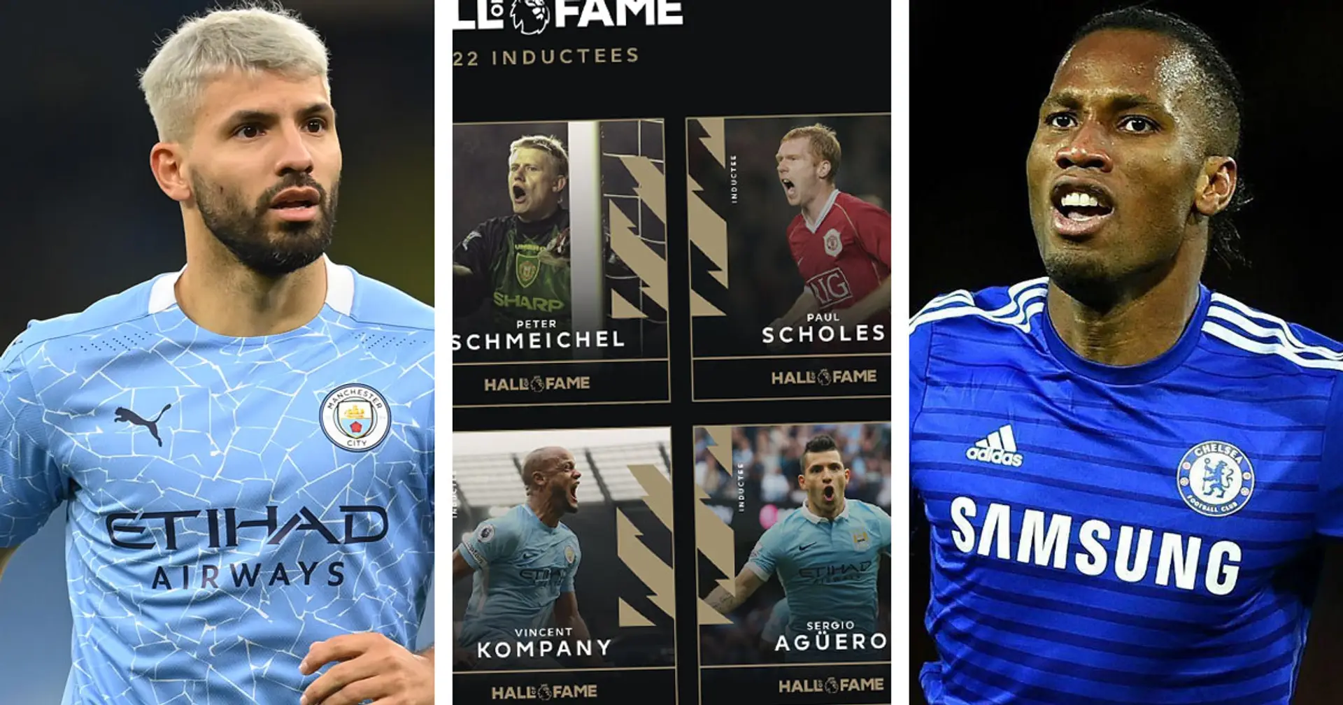 Sergio Aguero, Didier Drogba & 4 others inducted into Premier League Hall of Fame