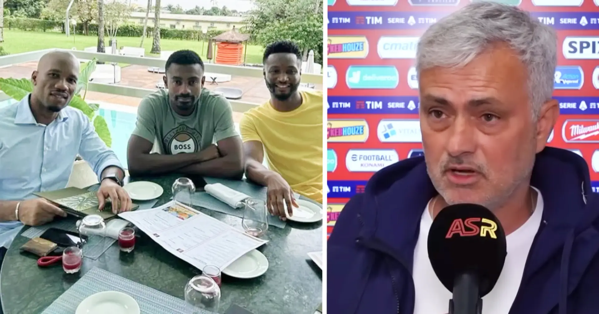 Mourinho brilliantly reacts to photo of three Chelsea legends hanging out