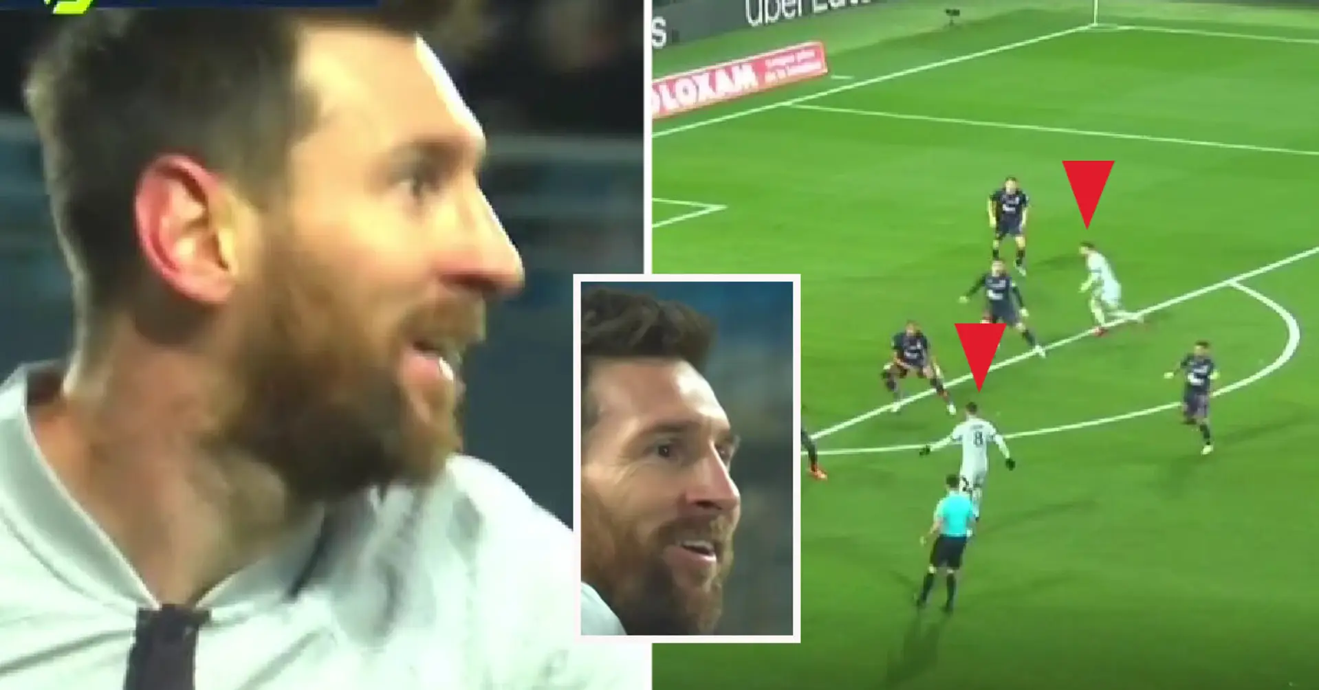2 Sekunden Größe: Messi traf nach einem cleveren Assist - der Ball flog an 5 Verteidigern vorbei