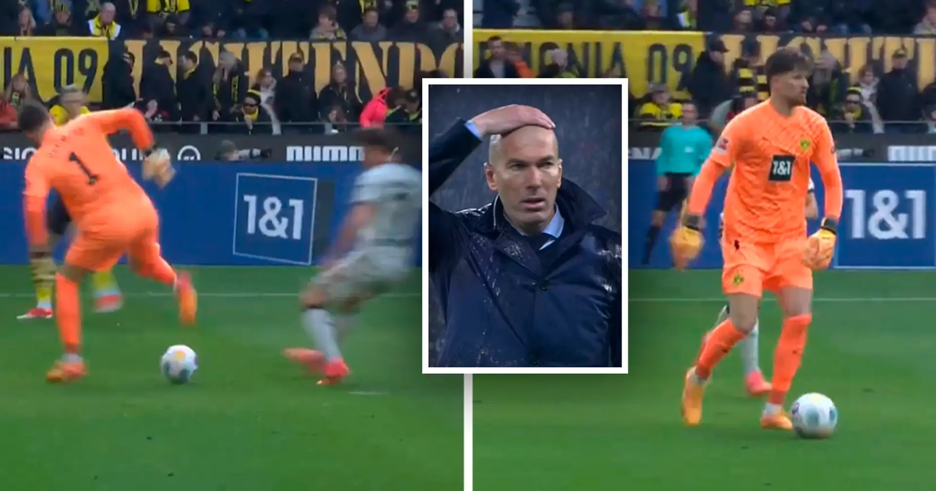 Gregor Kobel oder Zinedine Zidane? BVB-Torwart dribbelt elegant an Hofmann vorbei