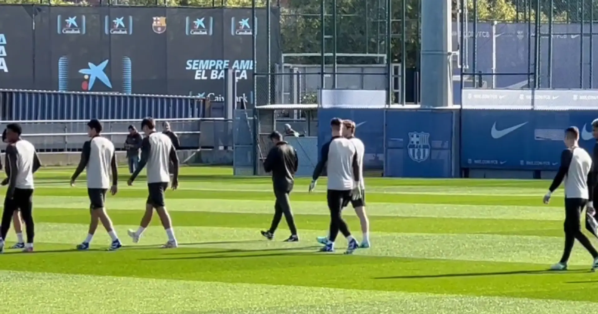 Lewandowski y 4 jugadores más del Barça lesionados, vistos en entrenamiento de grupo