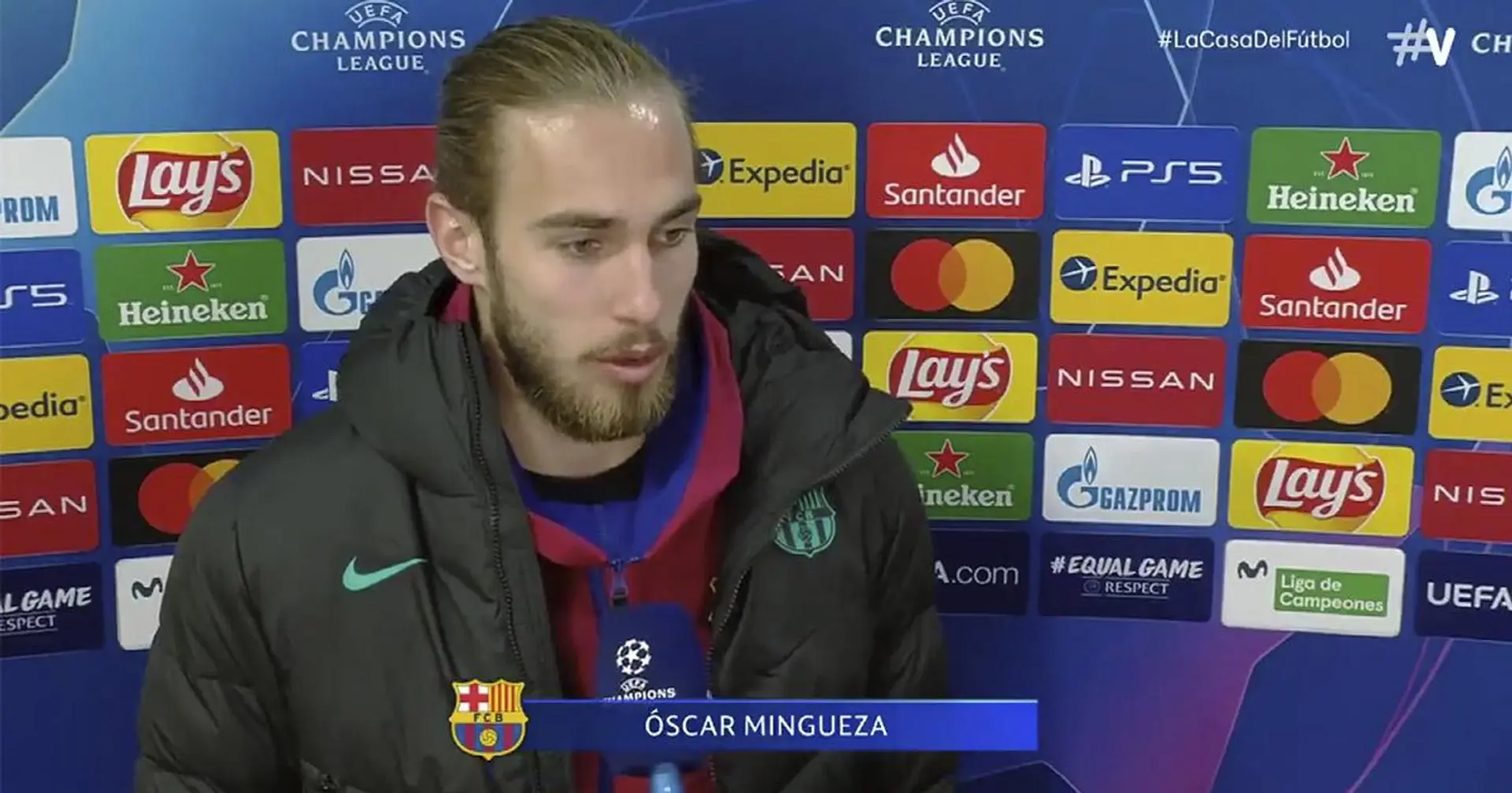 مينجويزا : ما زلت لاعباً في برشلونة ب لكني سأساعد الفريق الأول مهما كلف الأمر