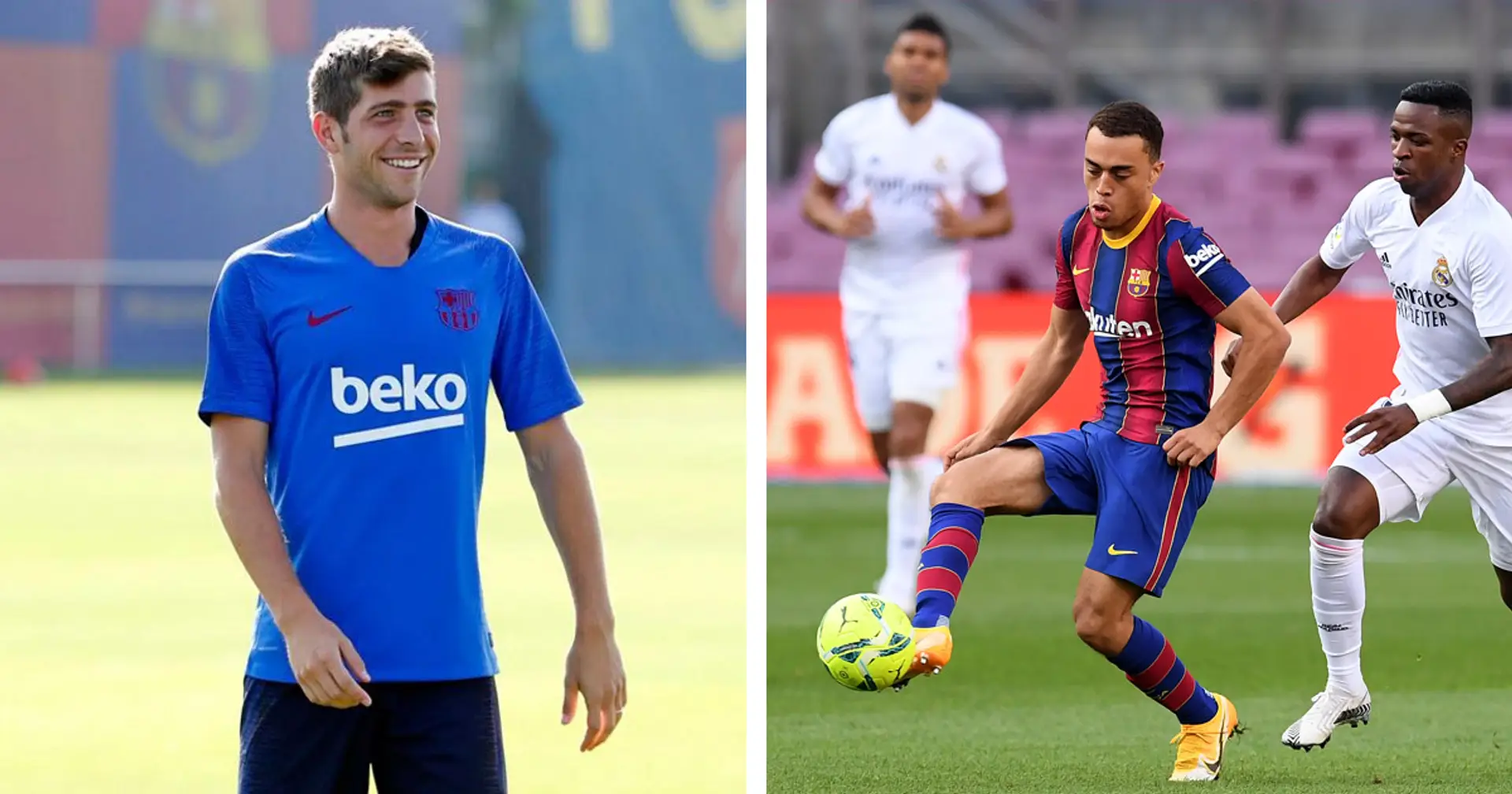Sergi Roberto trains on Wednesday despite first team having day off - Dest to be dropped vs Athletic?