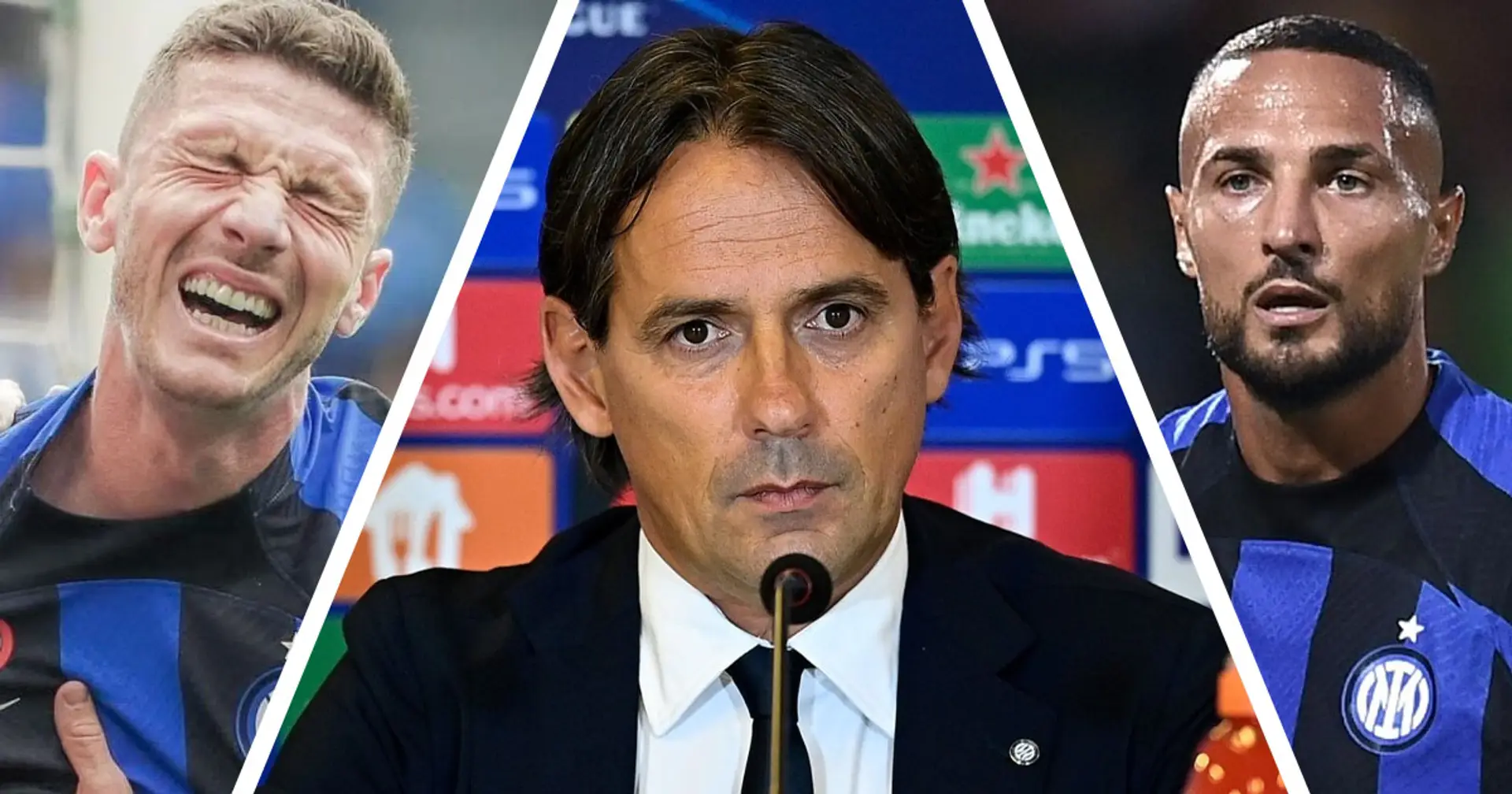 Gosens e D'Ambrosio ci saranno nell'Euroderby Milan-Inter? Inzaghi svela le condizioni dei 2 giocatori