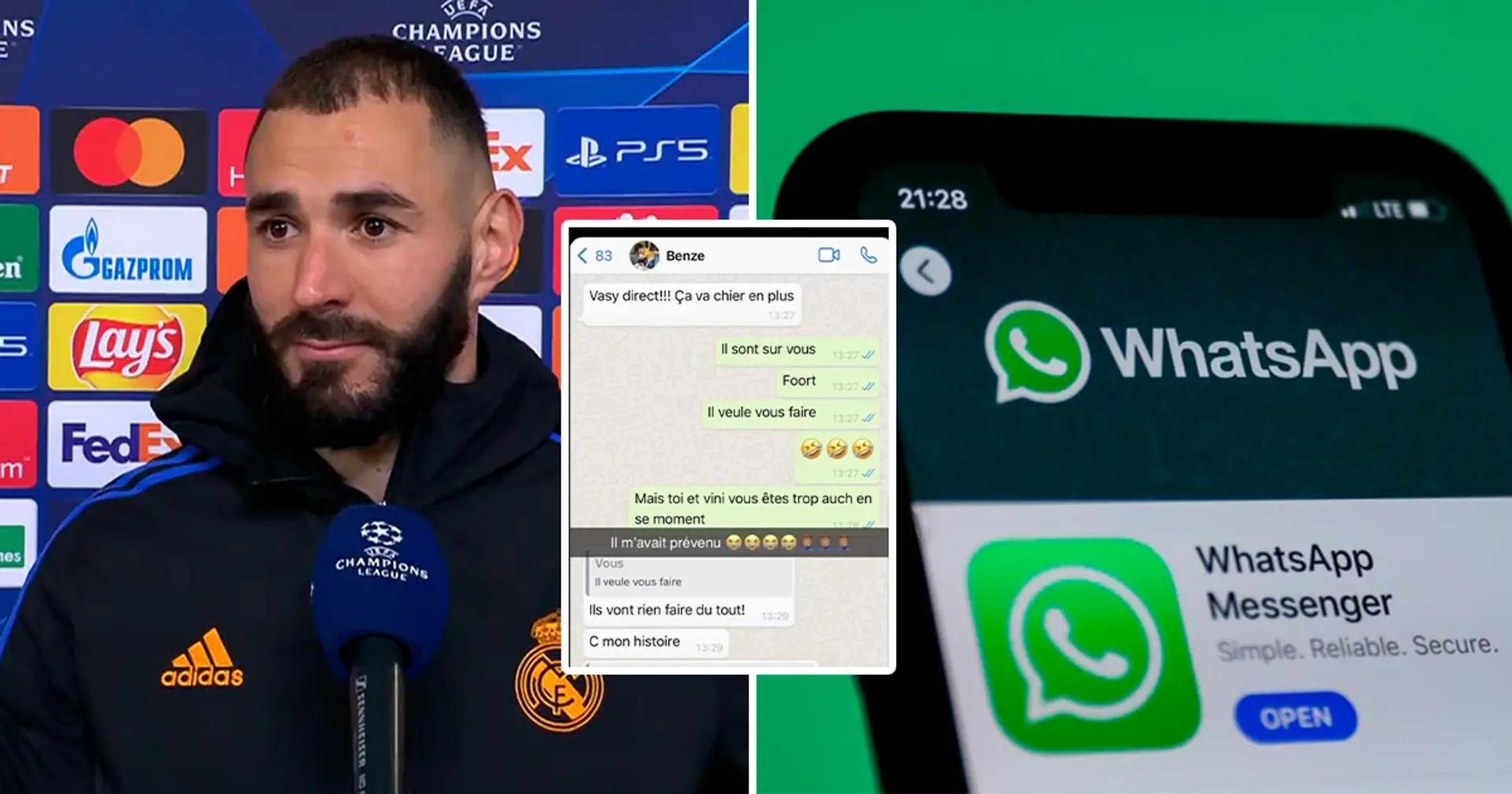 Karim Benzema's leaked Whatsapp conversation shows he predicted PSG heroics