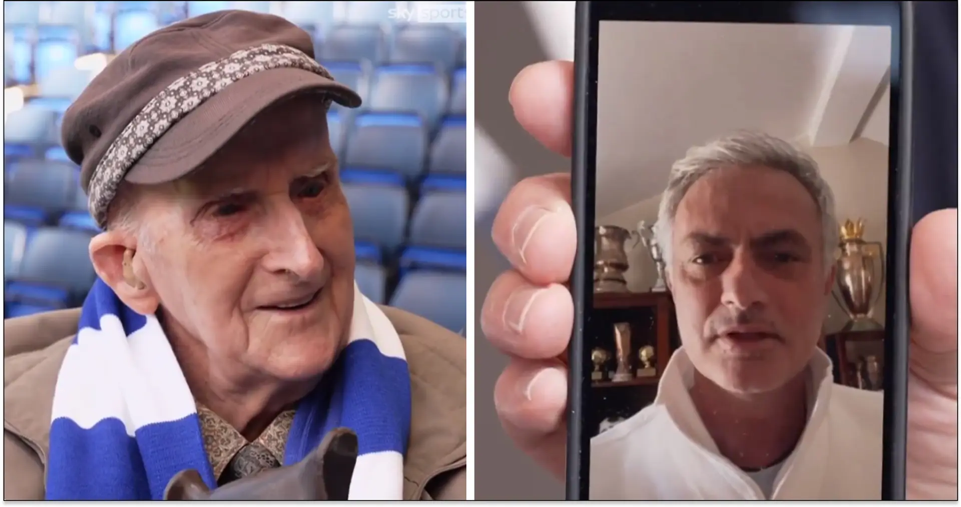 Jose Mourinho calls lifelong Chelsea fan on his 100th birthday (video)