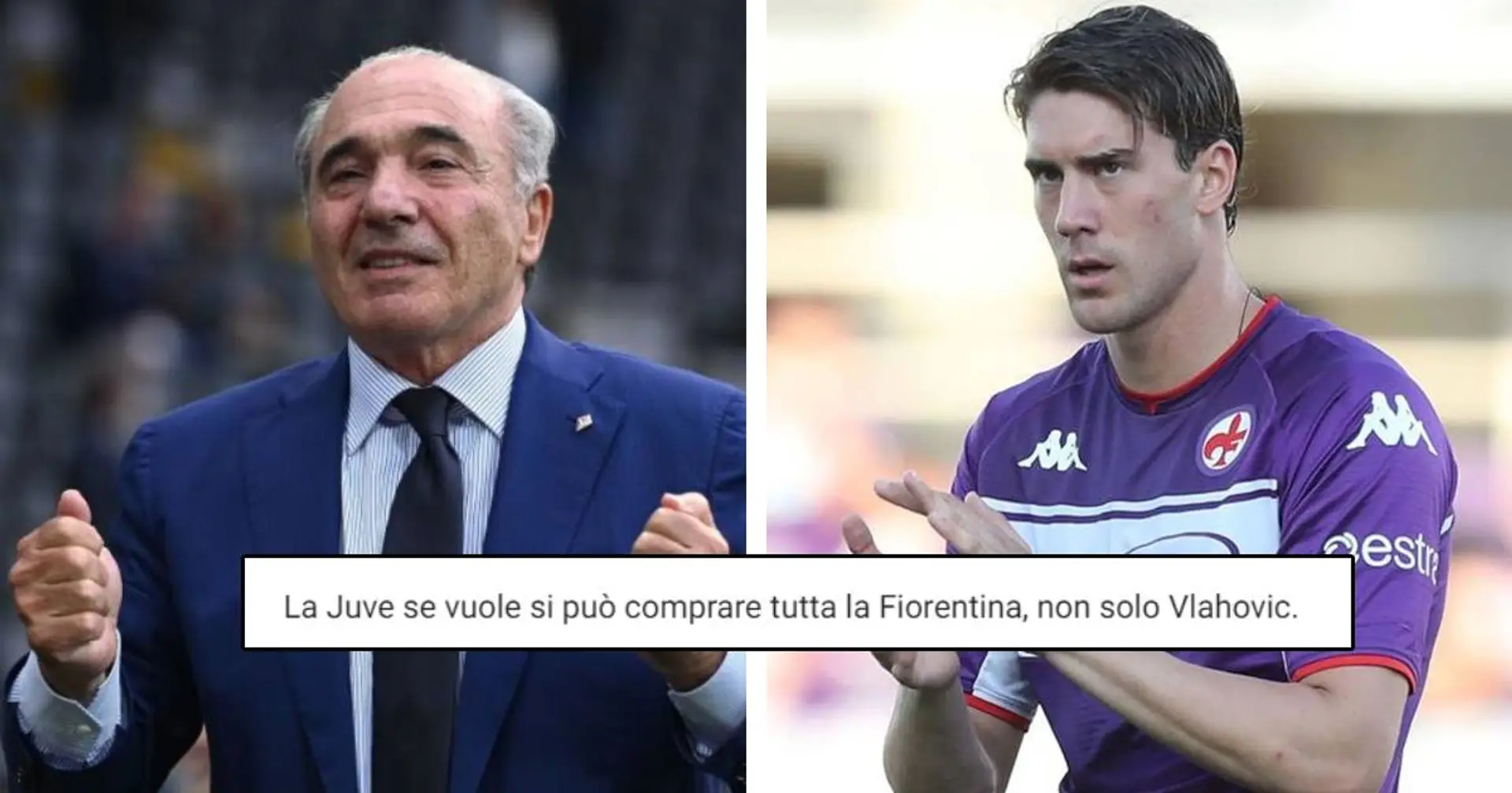 "Sei terrorizzato che la Juventus prenda Vlahovic", i tifosi bianconeri rispondono a Commisso  
