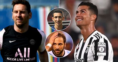 11 'lucky' players who played with Messi and Ronaldo, 4 play for PSG 
