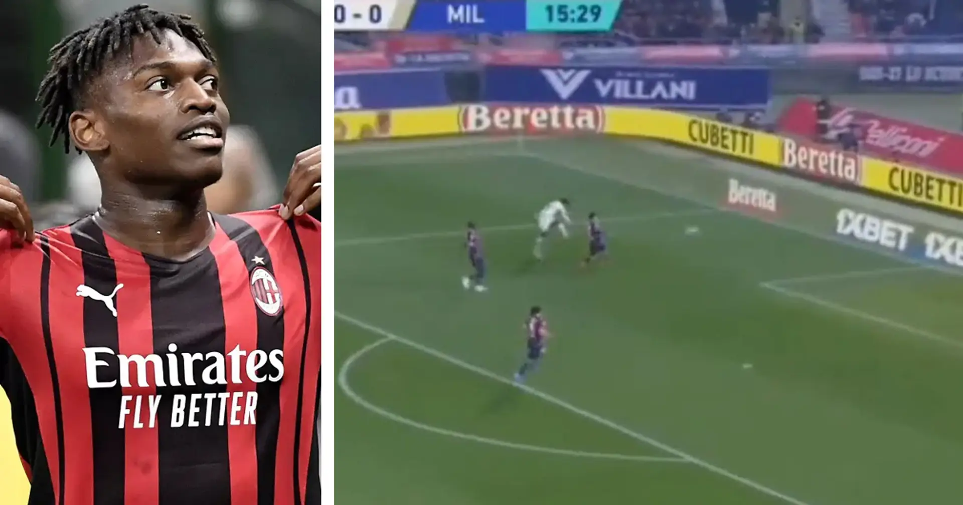 Galoppata sulla fascia e un pizzico di fortuna: Rafael Leao sblocca la partita contro il Bologna