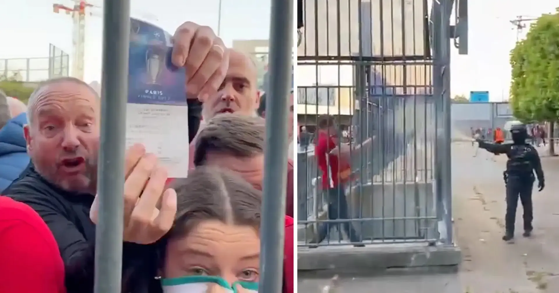 La policía francesa rocía con gas pimienta a los aficionados del Liverpool con entradas antes de la final de la Champions League 
